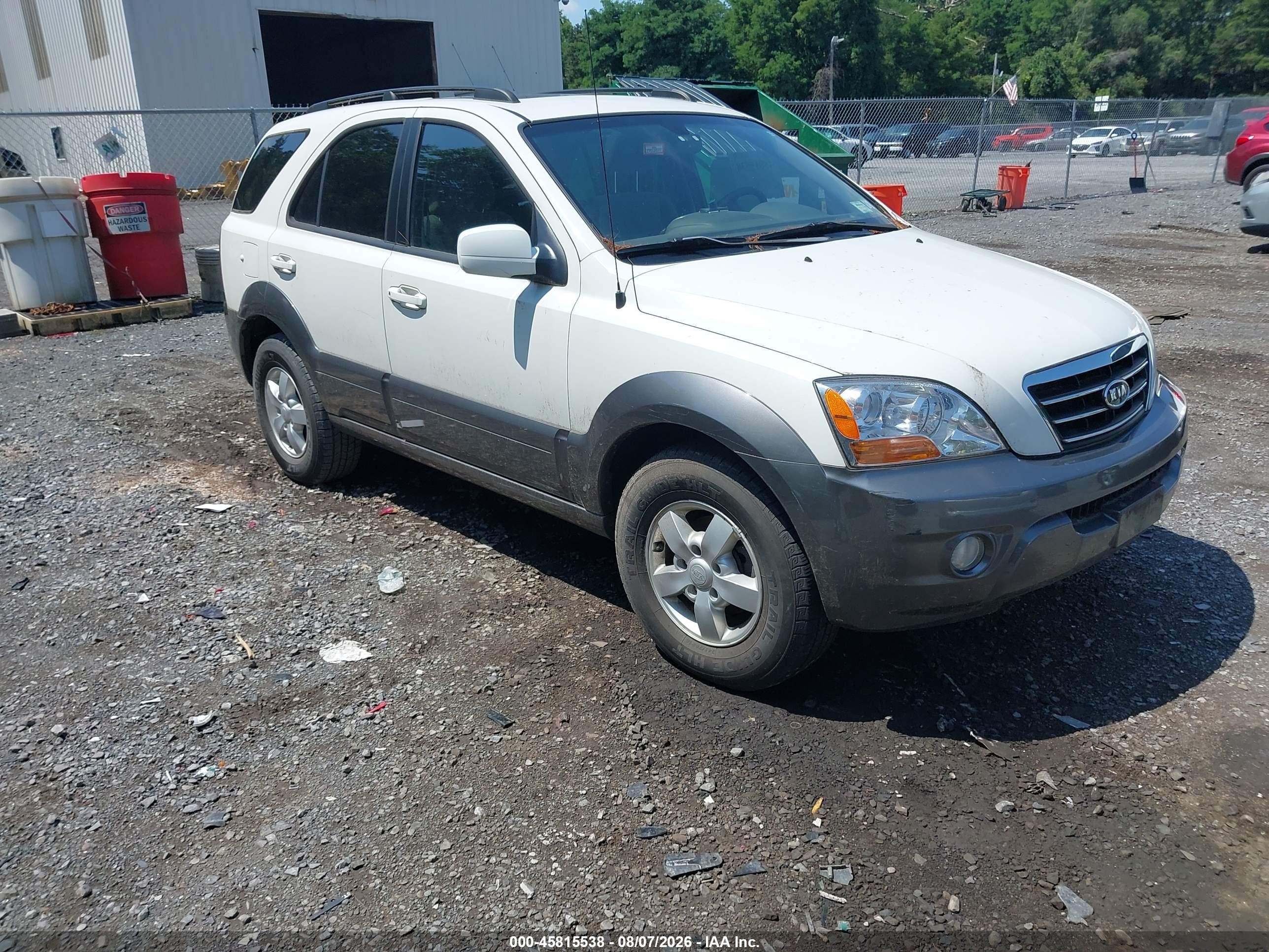 2008 Kia Sorento Ex Turquoise vin: KNDJD736885844321