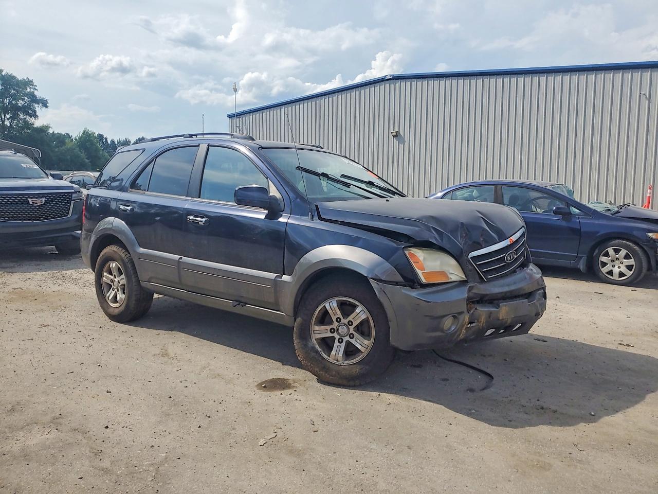 2008 Kia Sorento Ex Синий vin: KNDJD736885855433