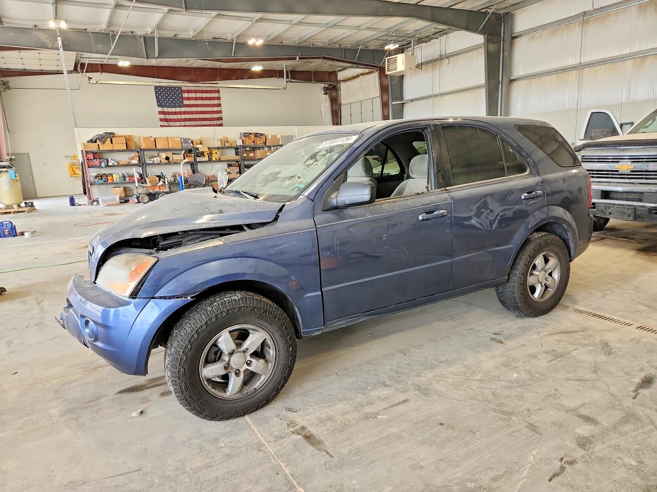 2007 Kia Sorento Base Blue vin: KNDJD736975730214