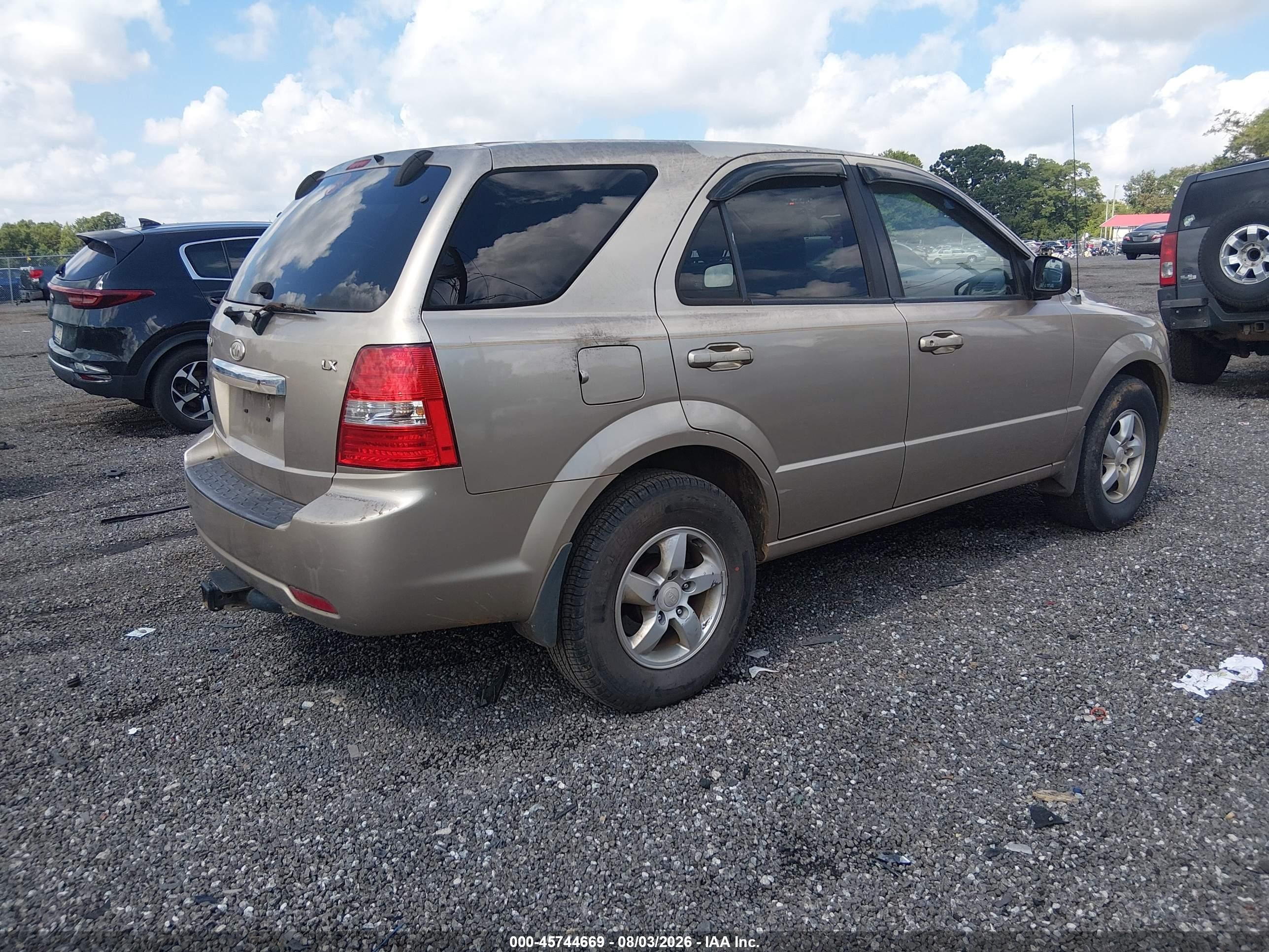 2007 Kia Sorento Ex/lx Gold vin: KNDJD736975752049