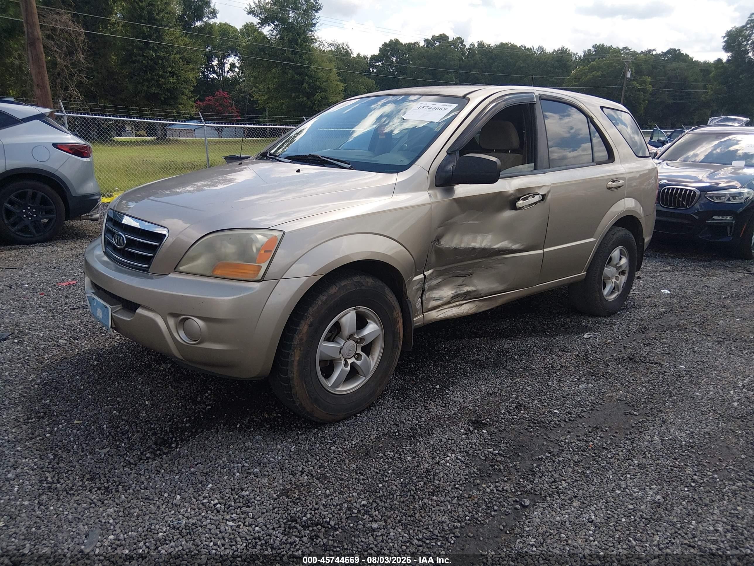 2007 Kia Sorento Ex/lx Gold vin: KNDJD736975752049