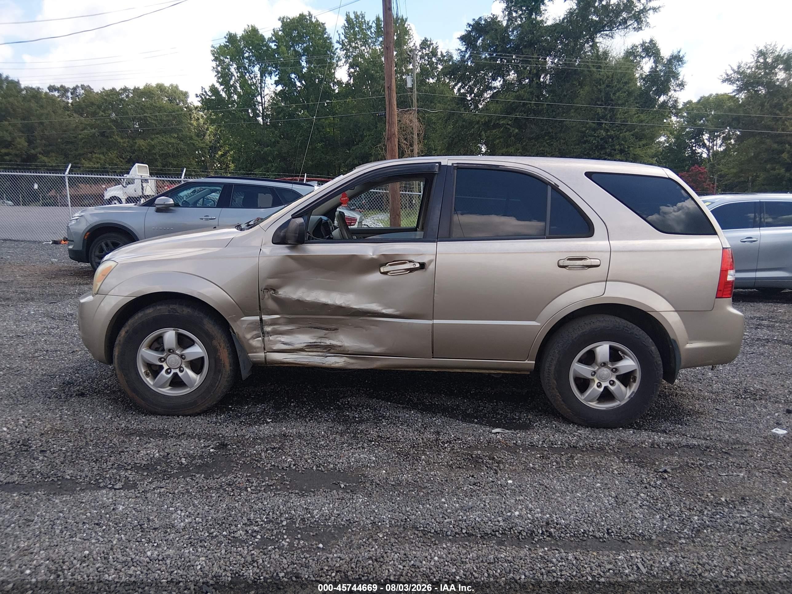2007 Kia Sorento Ex/lx Gold vin: KNDJD736975752049