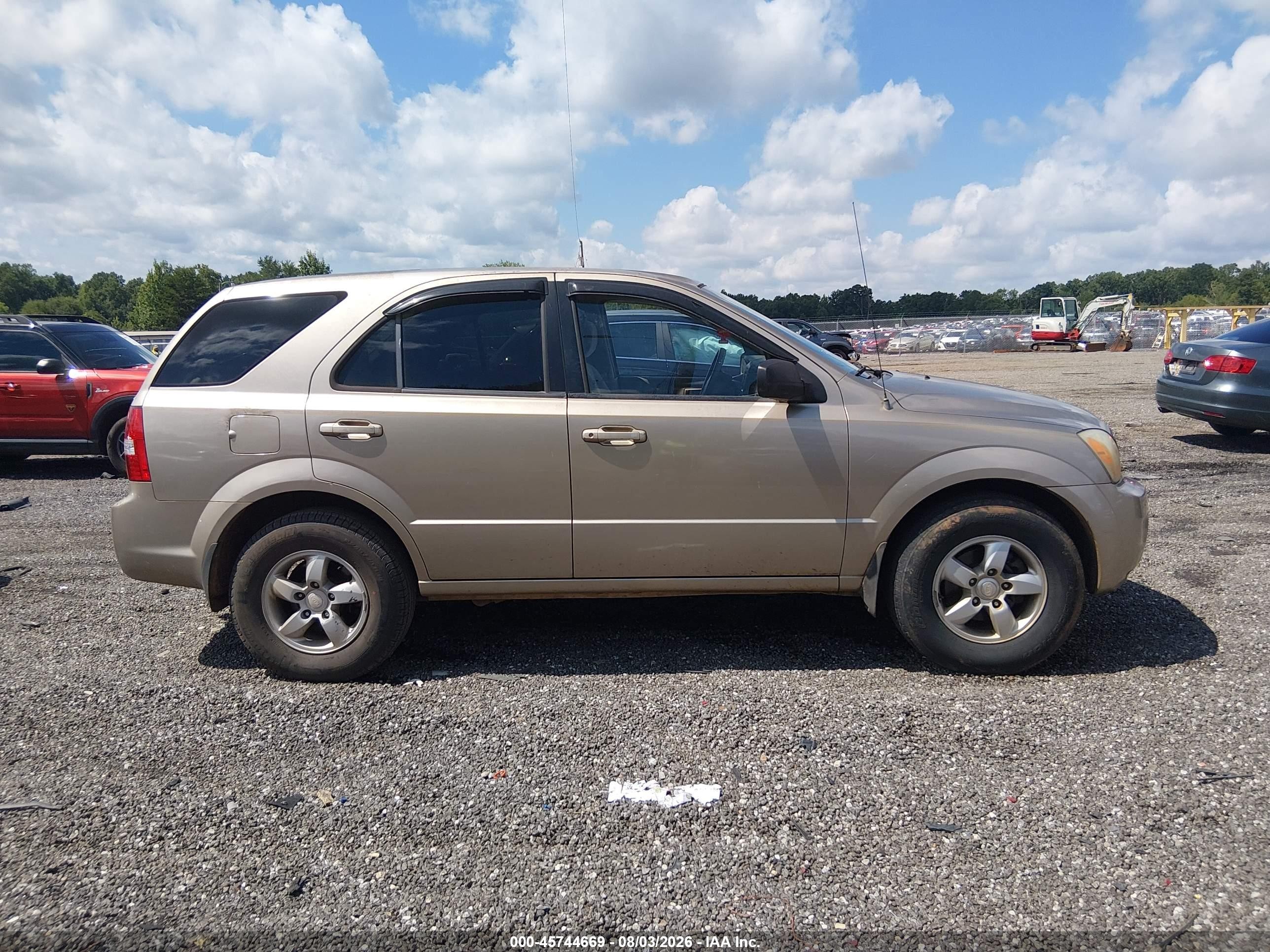 2007 Kia Sorento Ex/lx Gold vin: KNDJD736975752049