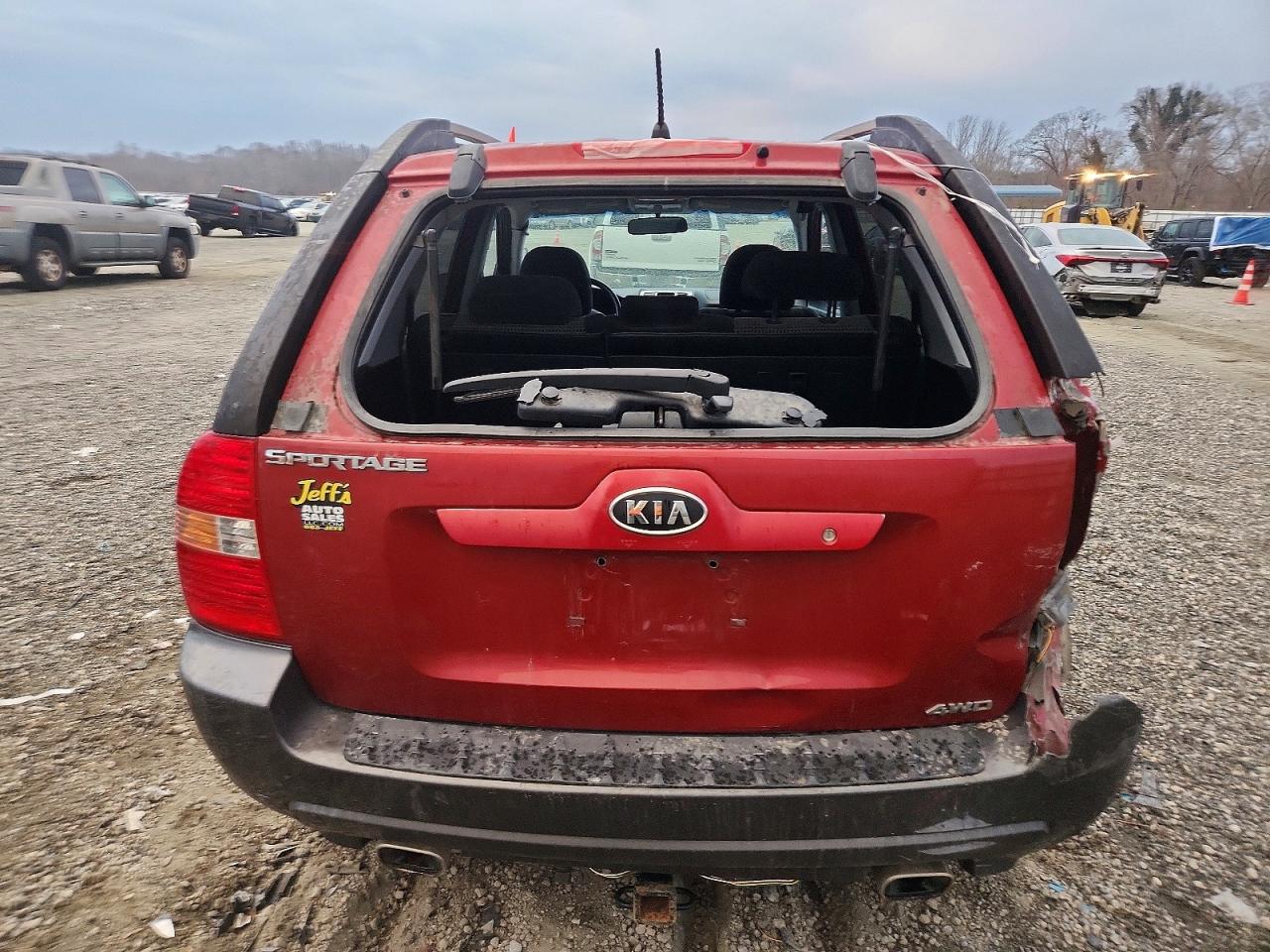 2006 Kia New Sportage Red vin: KNDJE723067214525