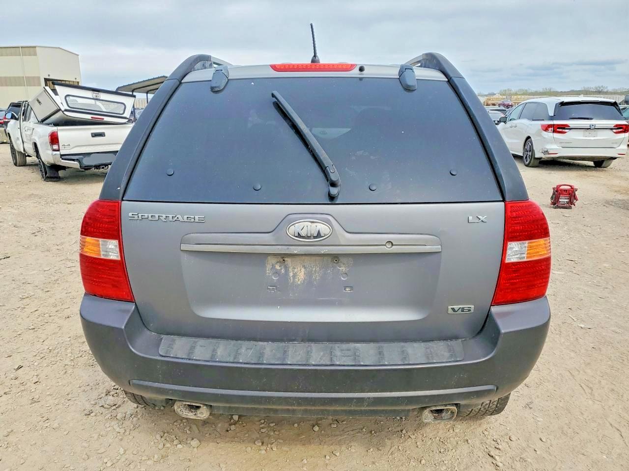 2007 Kia Sportage Lx Gray vin: KNDJE723077367200