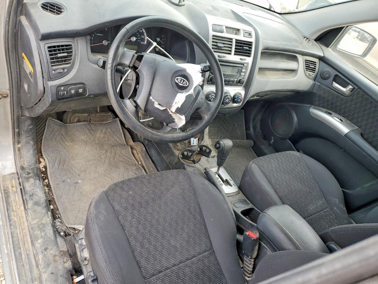 2007 Kia Sportage Lx Gray vin: KNDJE723077367200