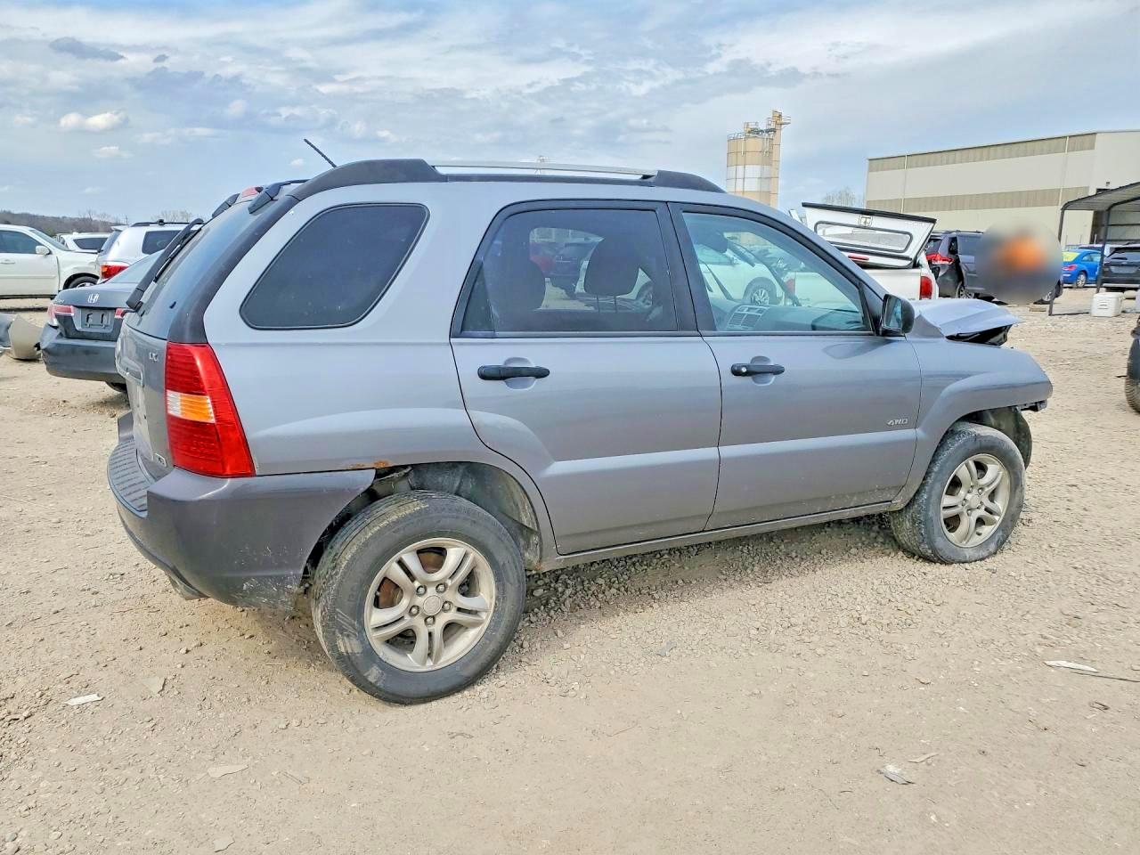 2007 Kia Sportage Lx Gray vin: KNDJE723077367200