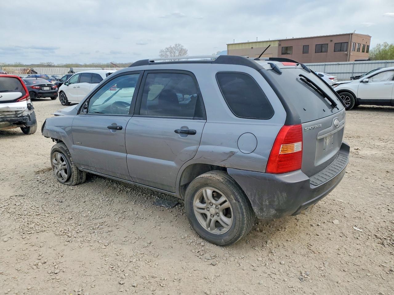 2007 Kia Sportage Lx Gray vin: KNDJE723077367200
