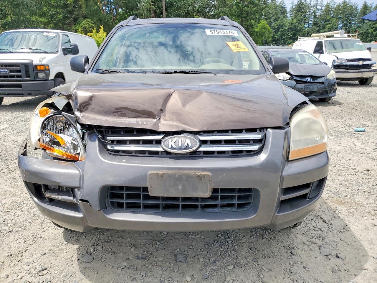 2007 Kia Sportage Lx Brown vin: KNDJE723077422065