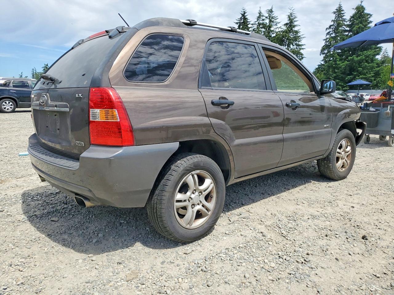 2007 Kia Sportage Lx Brown vin: KNDJE723077422065
