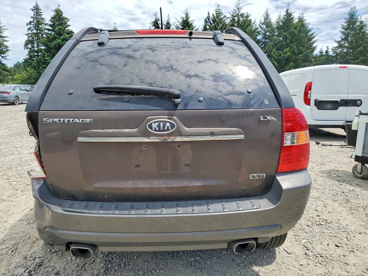 2007 Kia Sportage Lx Brown vin: KNDJE723077422065