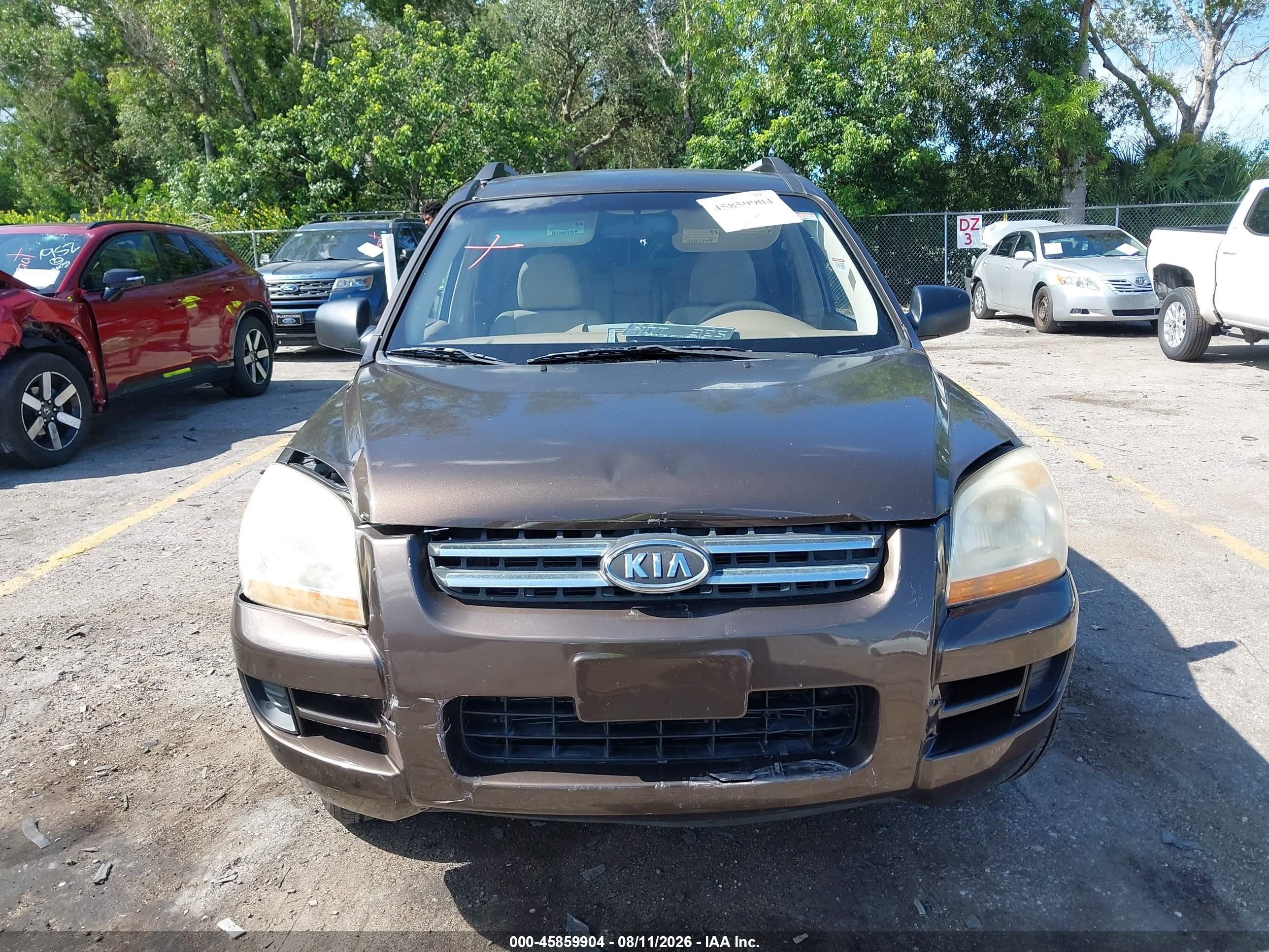 2008 Kia Sportage Lx V6 Коричневый vin: KNDJE723087464169