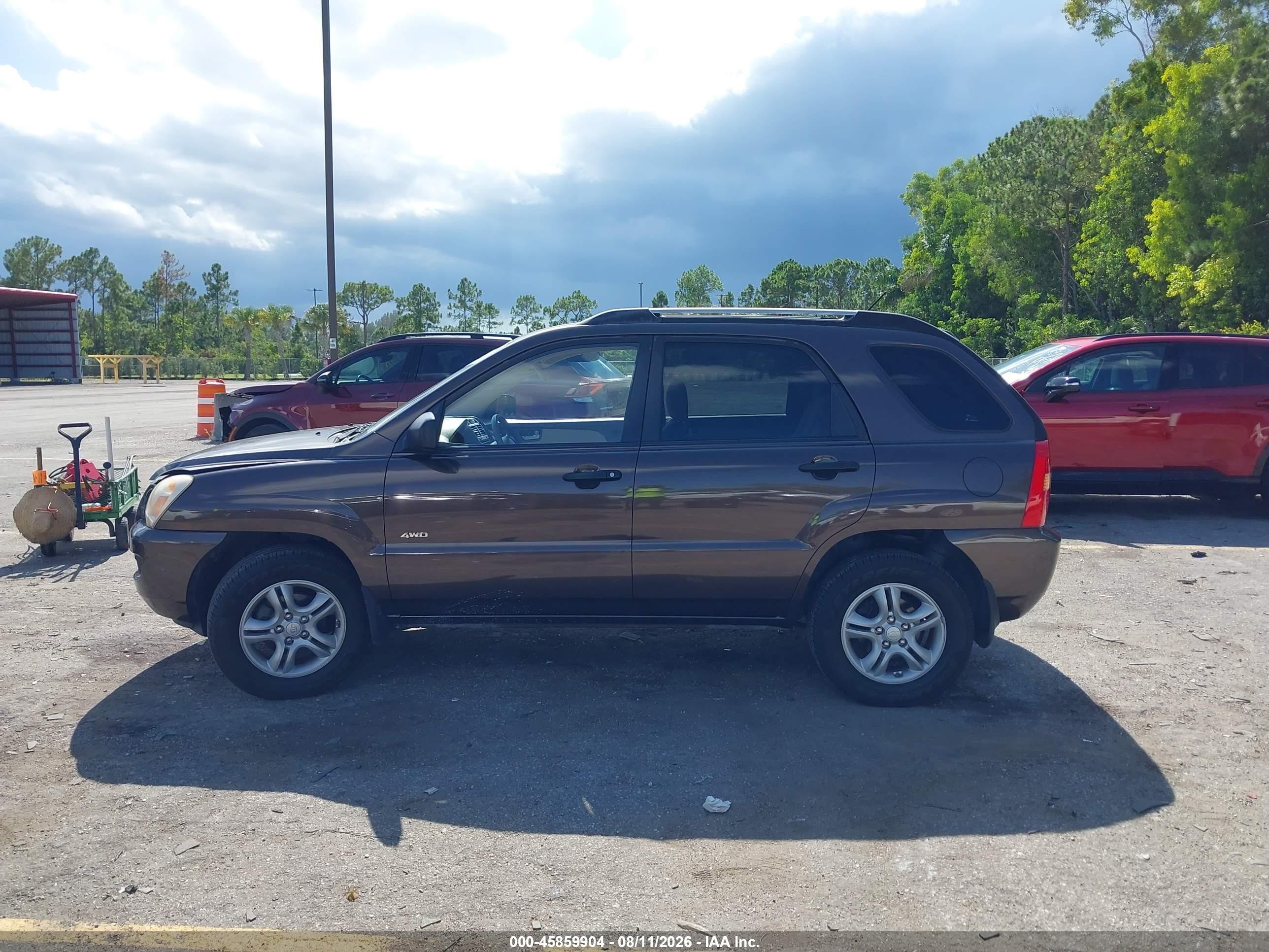 2008 Kia Sportage Lx V6 Коричневый vin: KNDJE723087464169