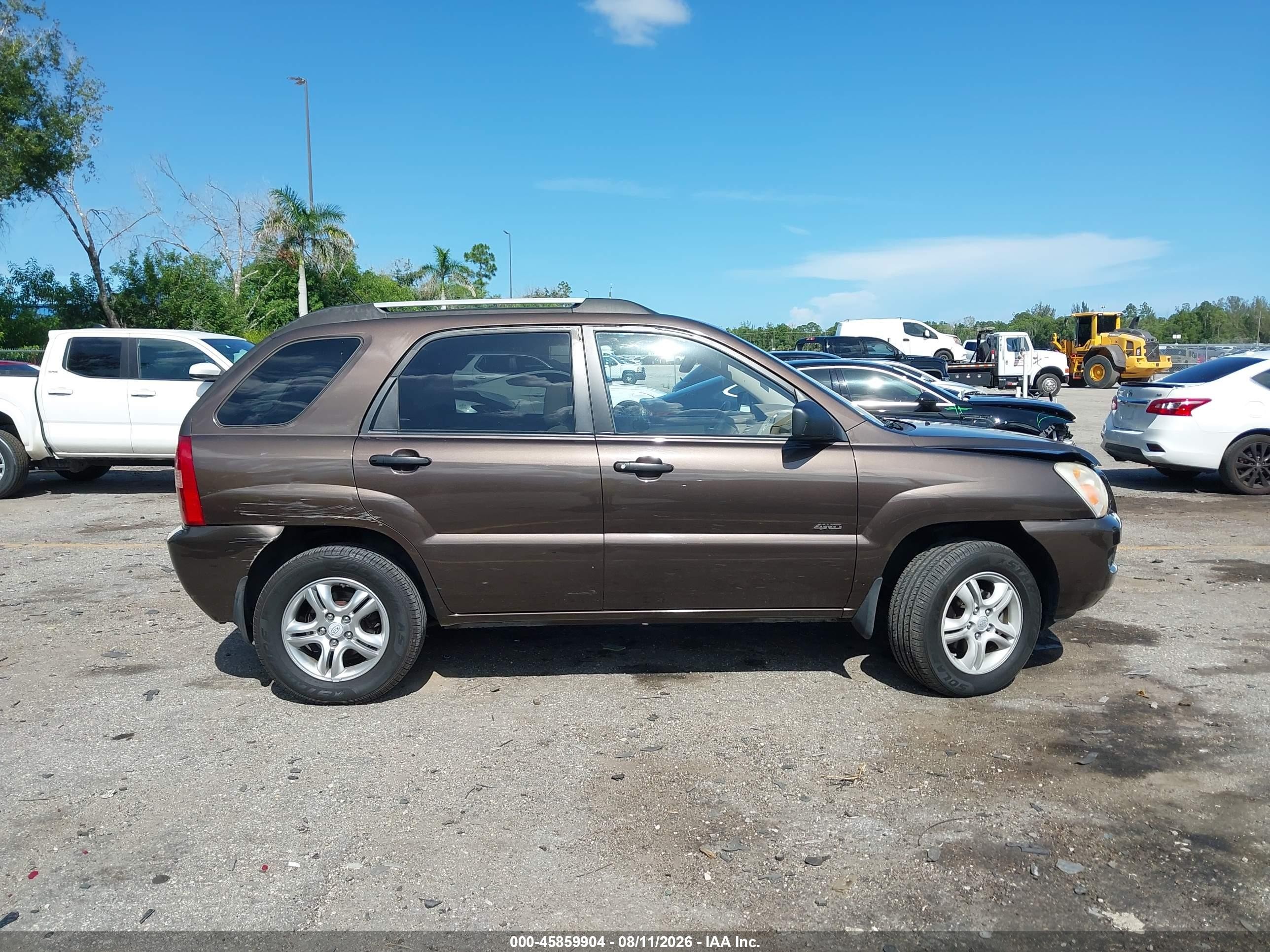 2008 Kia Sportage Lx V6 Коричневый vin: KNDJE723087464169