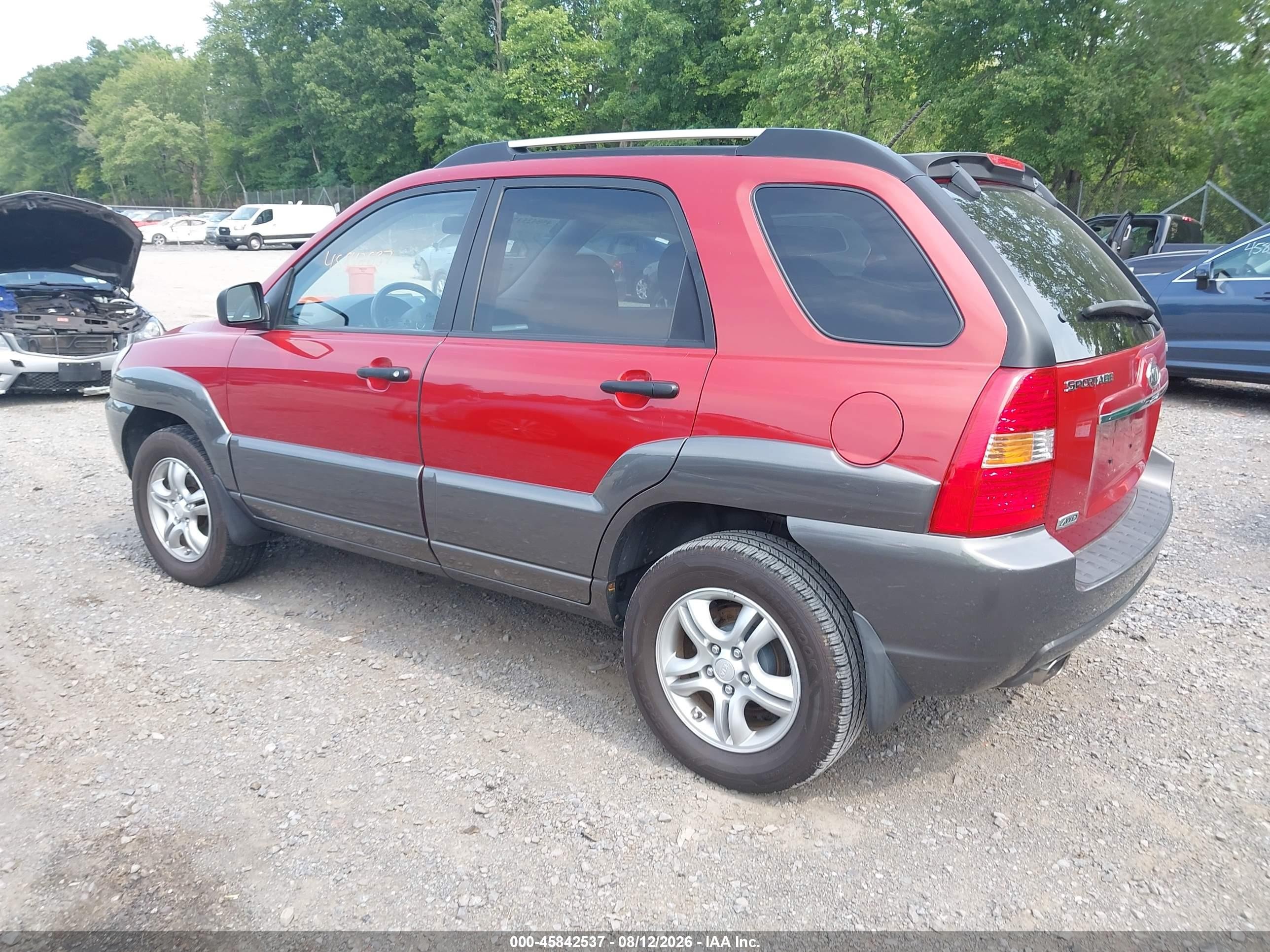 2008 Kia Sportage Lx V6 Красный vin: KNDJE723087485720
