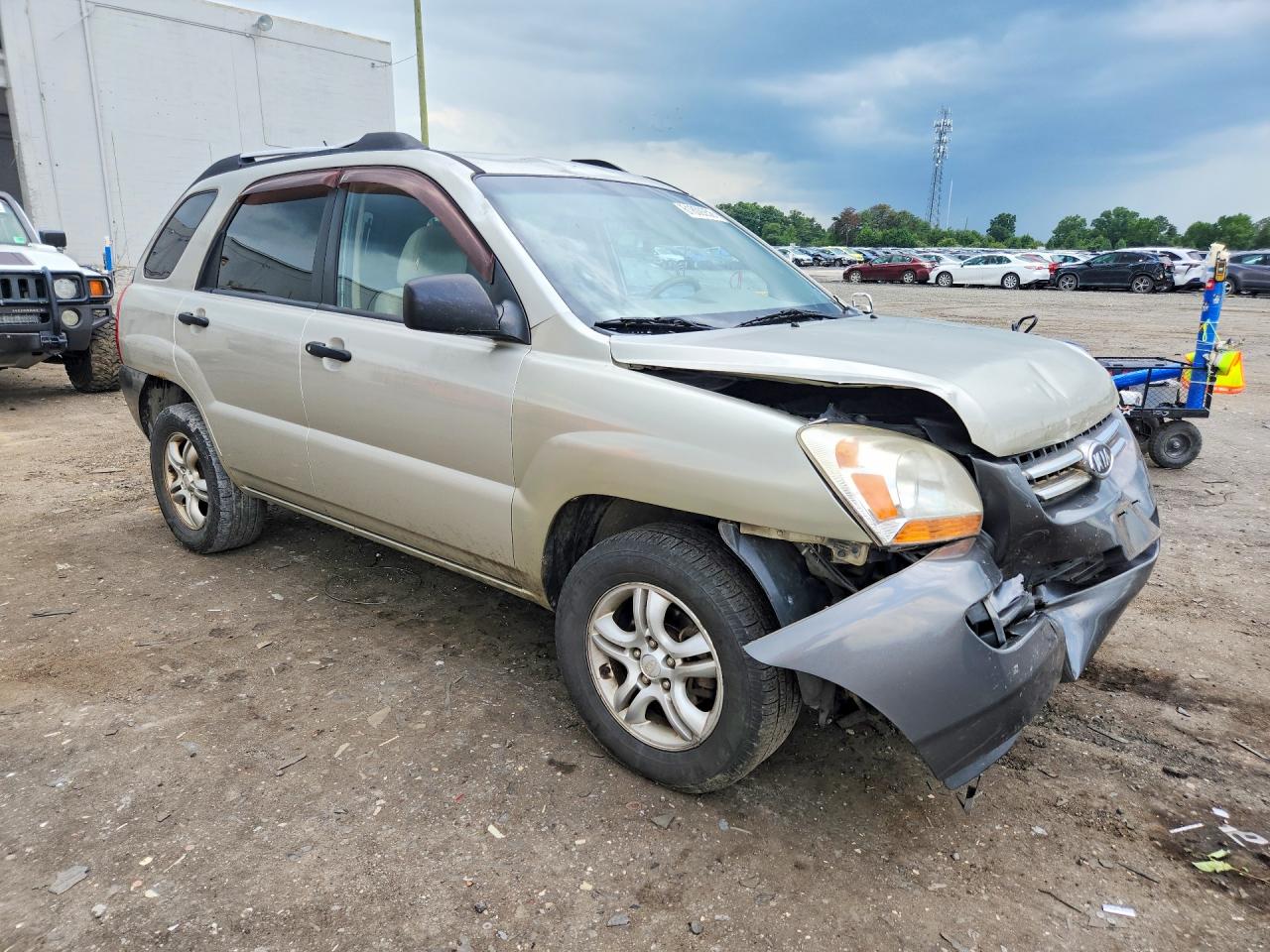 2008 Kia Sportage Lx Beige vin: KNDJE723087486012