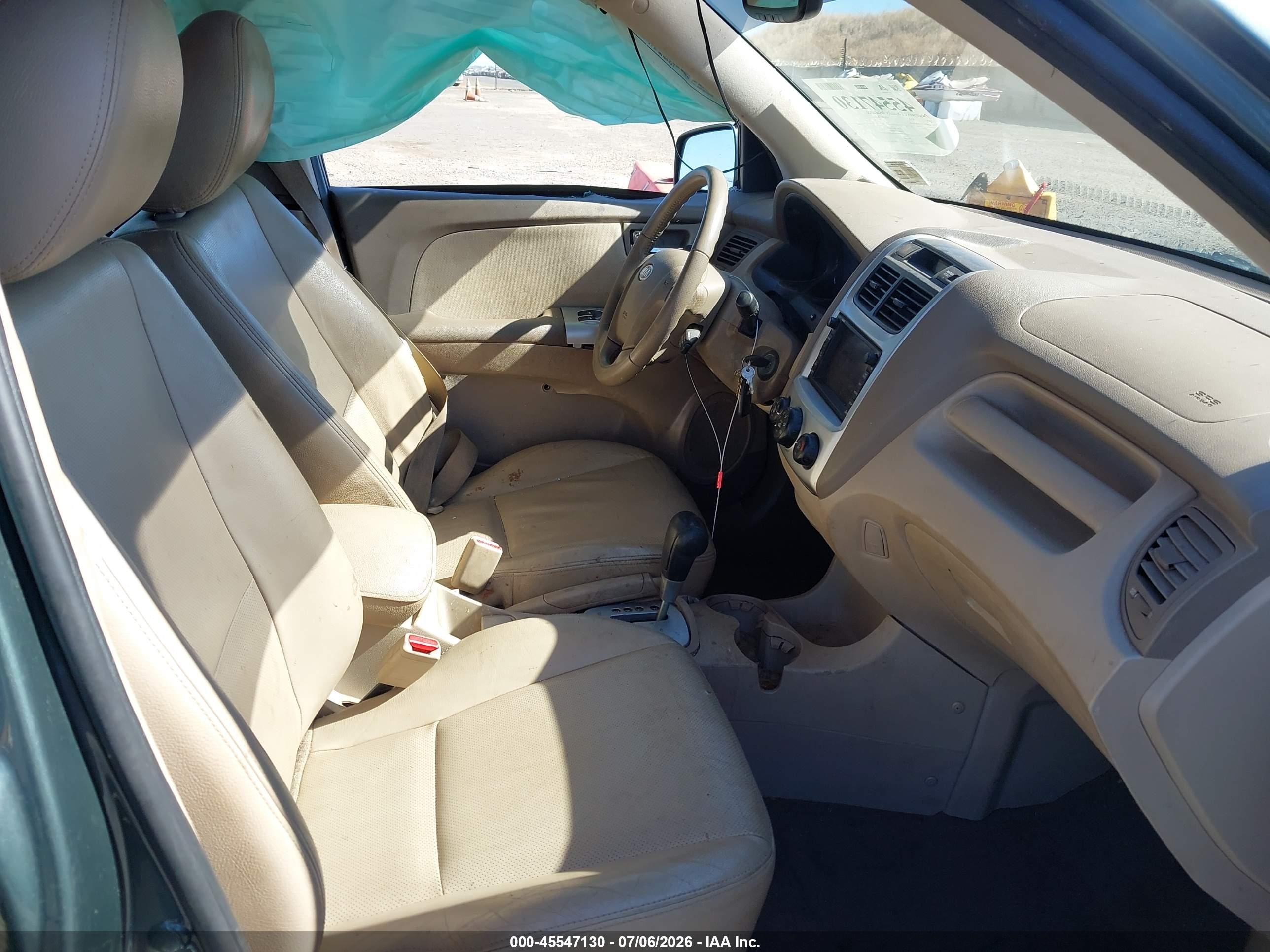 2009 Kia Sportage Ex V6 Green vin: KNDJE723097613536