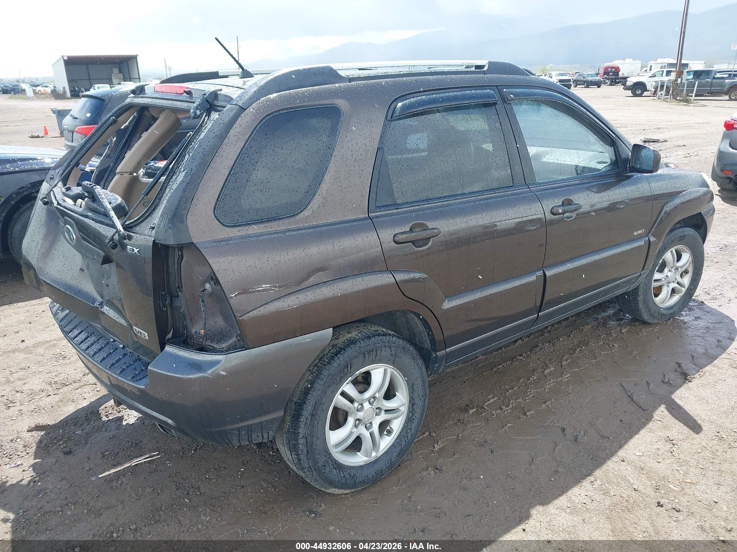 2006 Kia Sportage Ex V6/lx V6 Brown vin: KNDJE723167154786