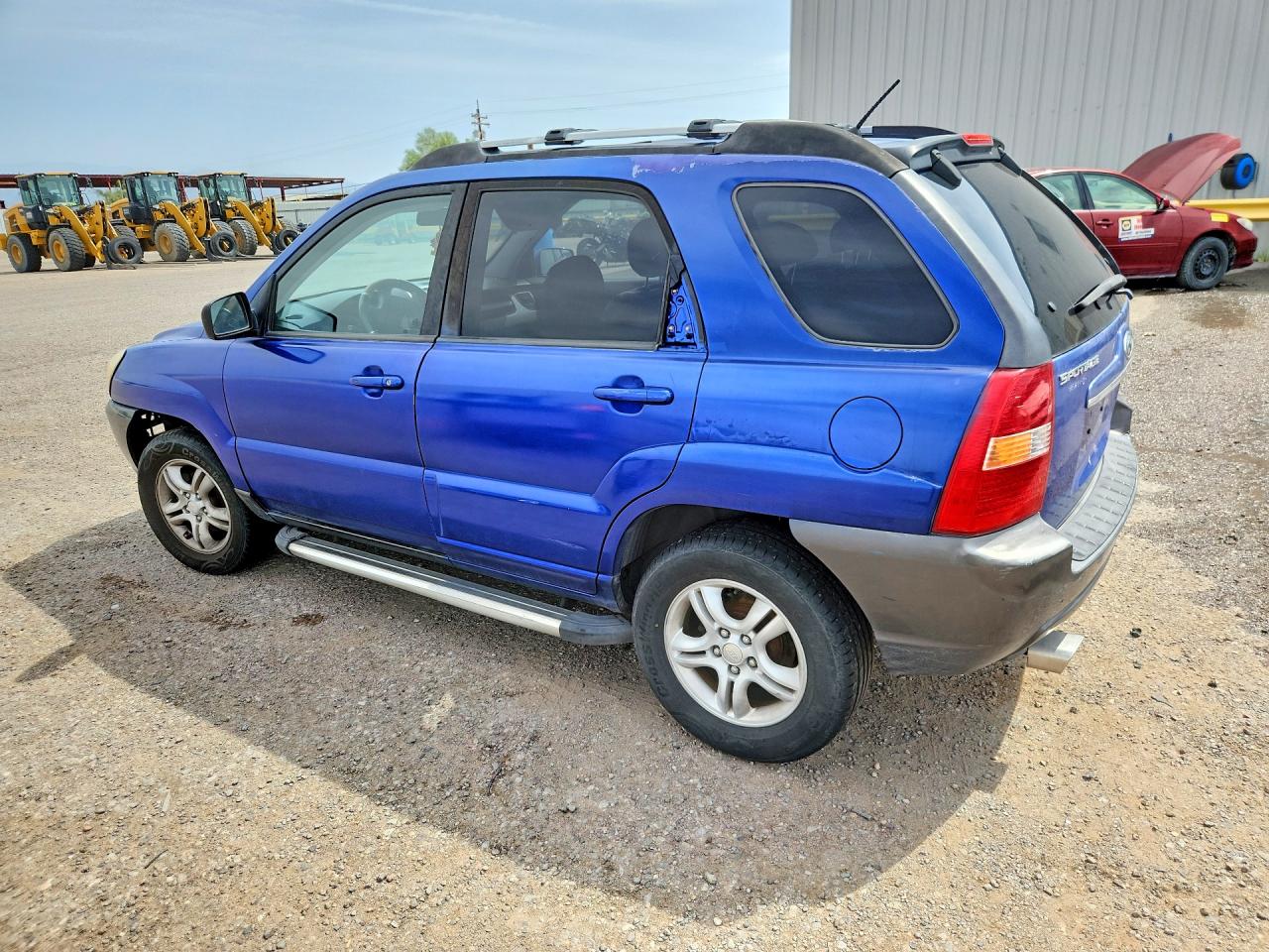 2007 Kia Sportage Lx Blue vin: KNDJE723177358800