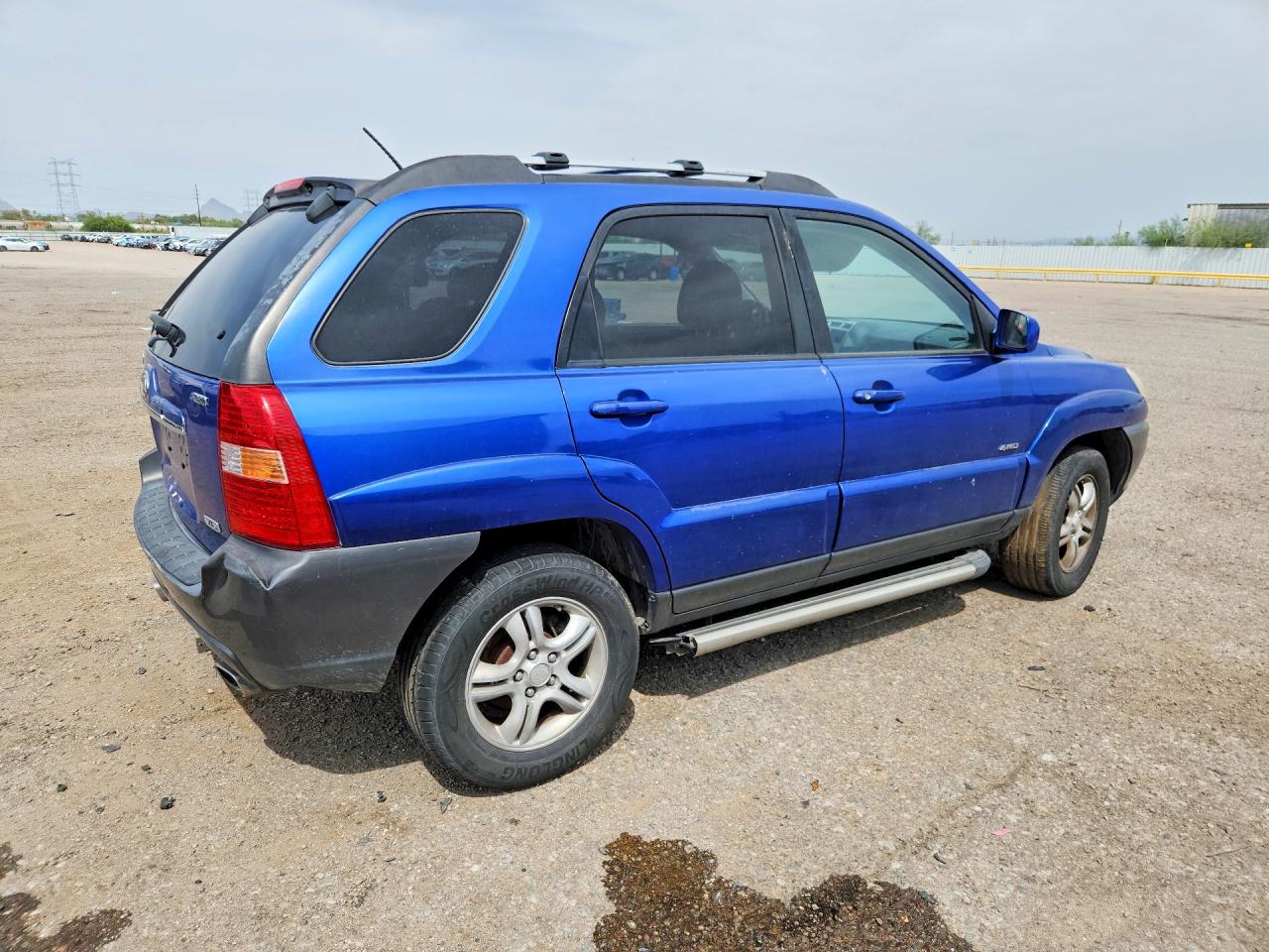 2007 Kia Sportage Lx Blue vin: KNDJE723177358800