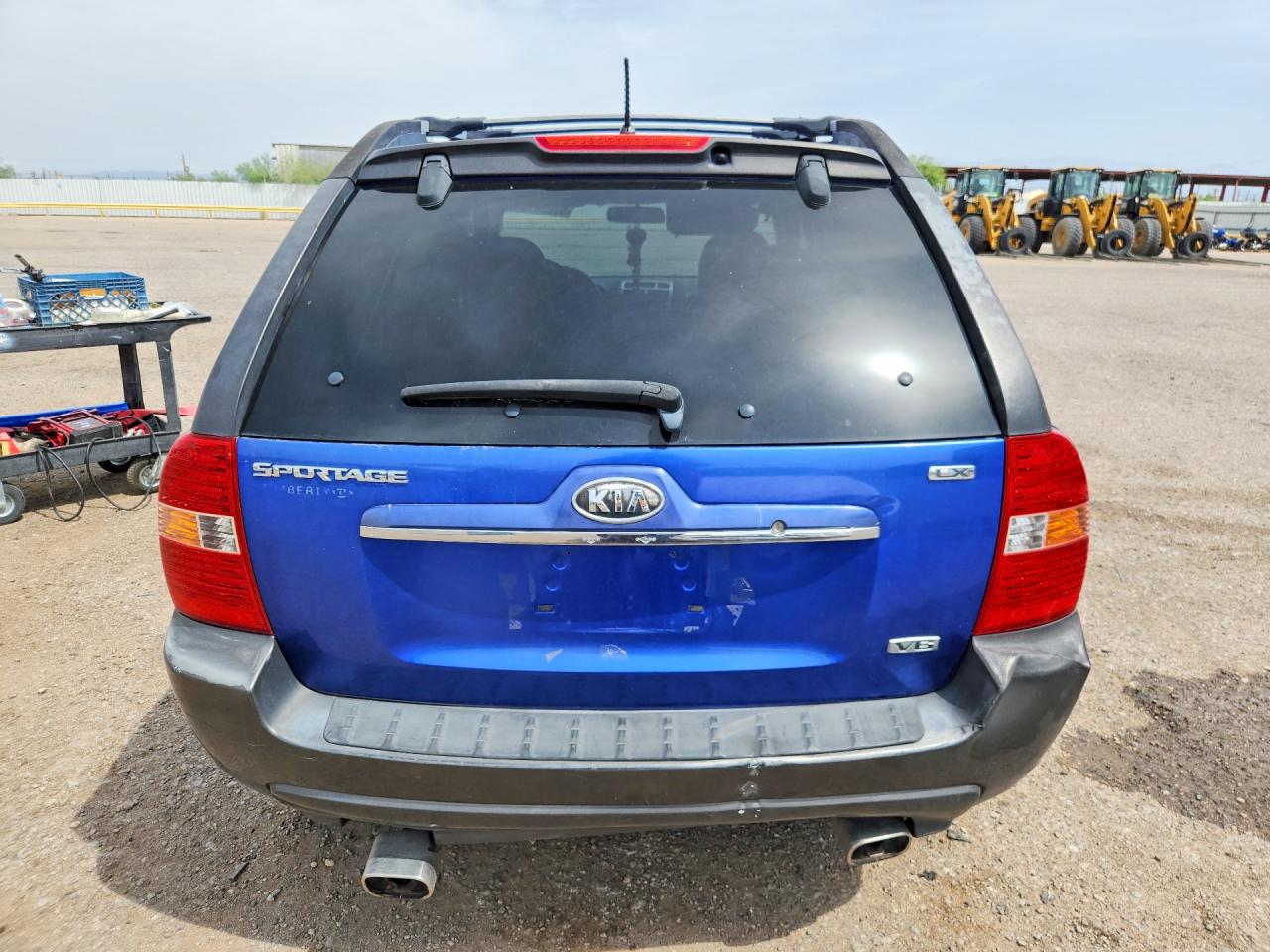 2007 Kia Sportage Lx Blue vin: KNDJE723177358800