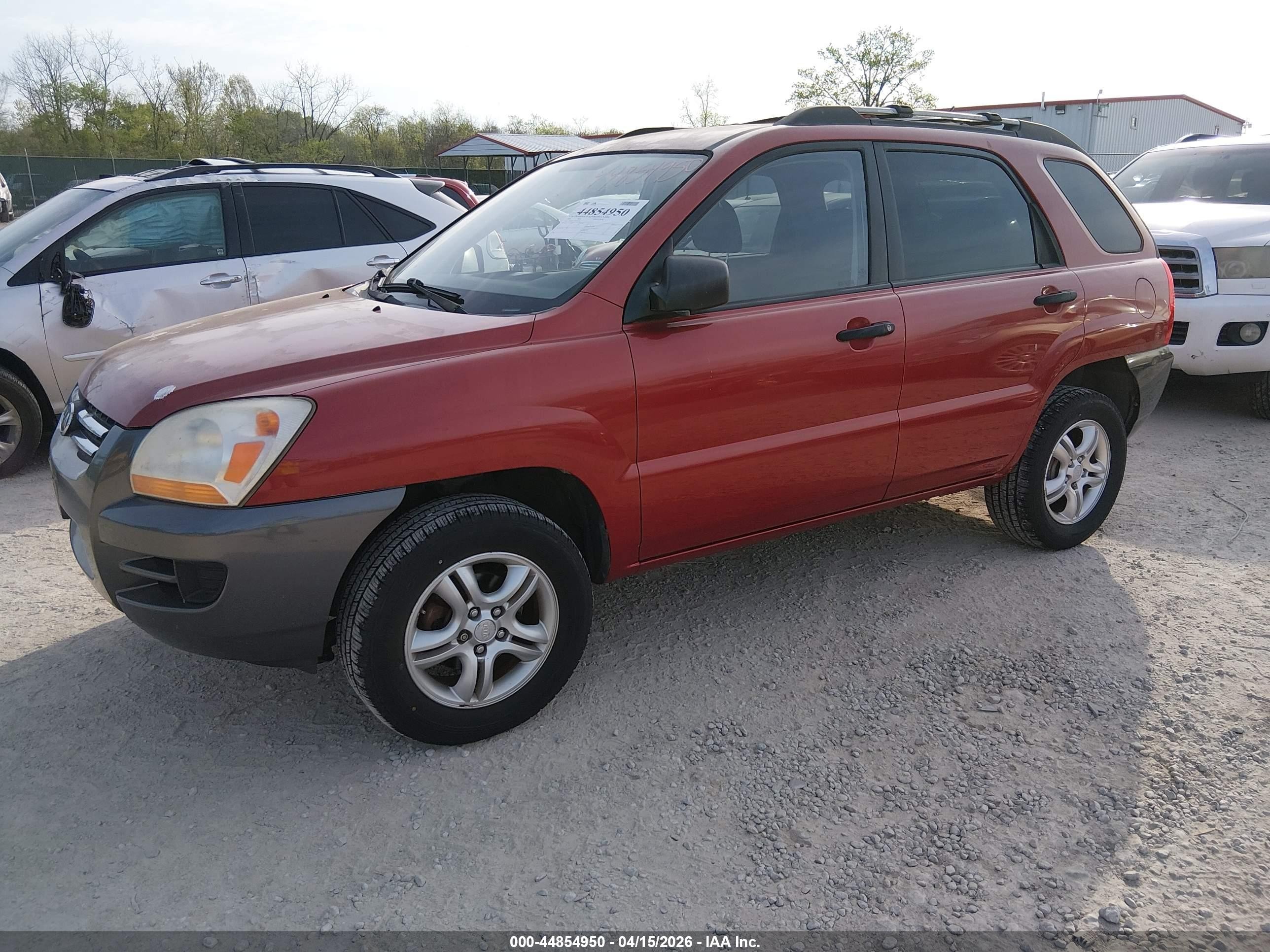 2008 Kia Sportage Lx V6 Красный vin: KNDJE723187539302