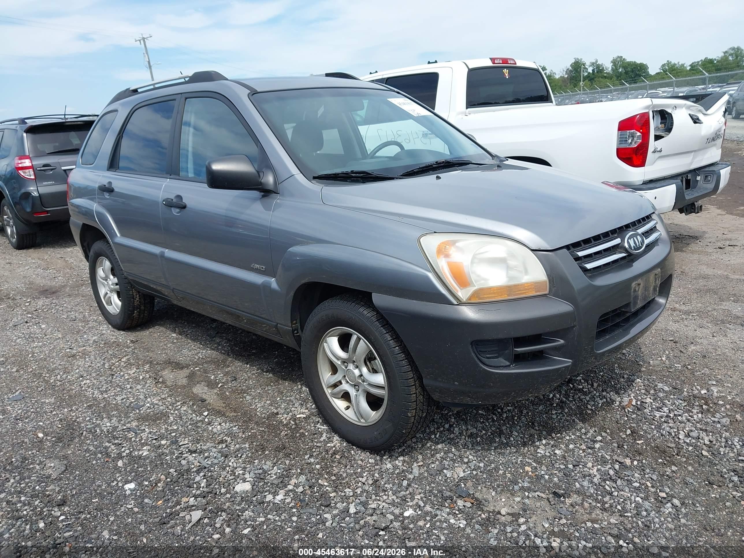 2005 Kia Sportage Ex V6/lx V6 Gray vin: KNDJE723257069941