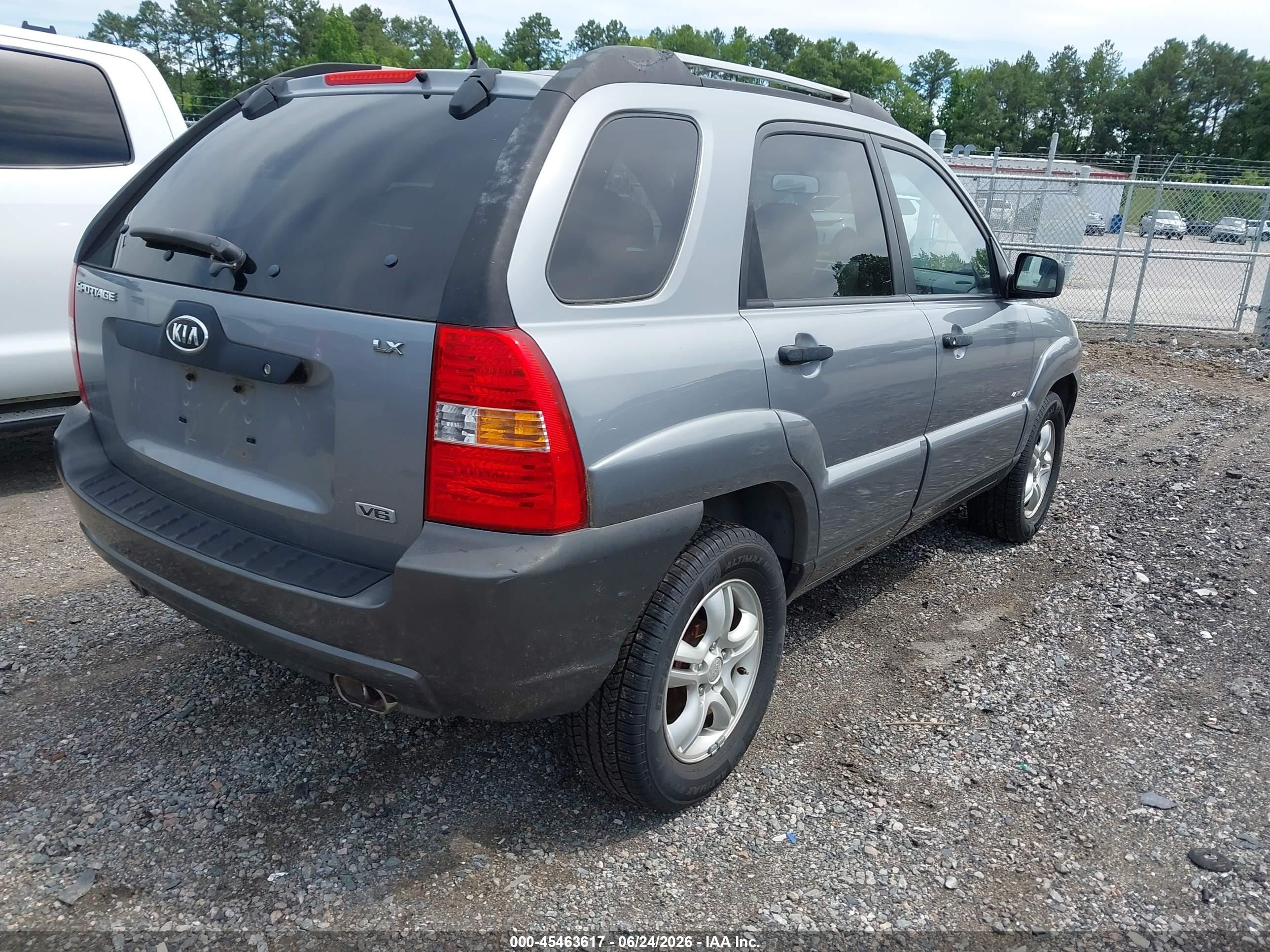 2005 Kia Sportage Ex V6/lx V6 Gray vin: KNDJE723257069941