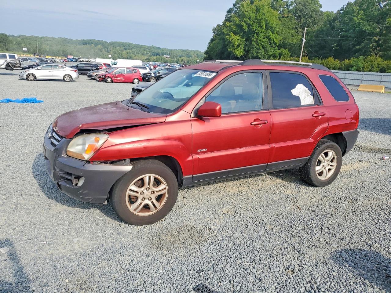 2006 Kia Sportage Lx Red vin: KNDJE723267164131