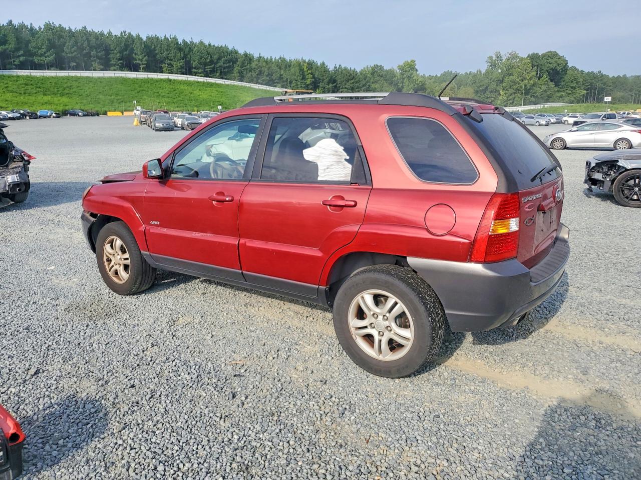 2006 Kia Sportage Lx Red vin: KNDJE723267164131