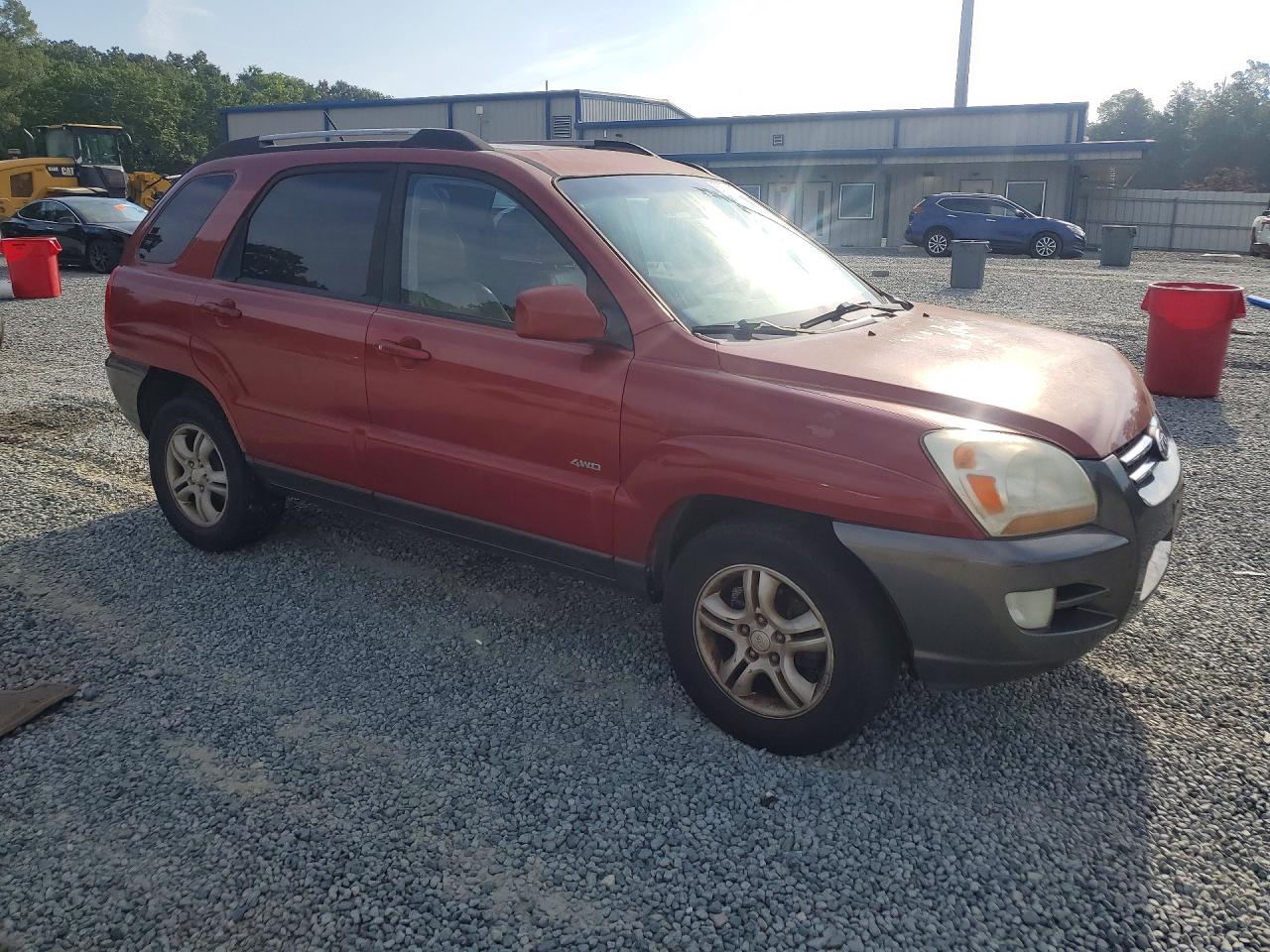 2006 Kia Sportage Lx Red vin: KNDJE723267164131