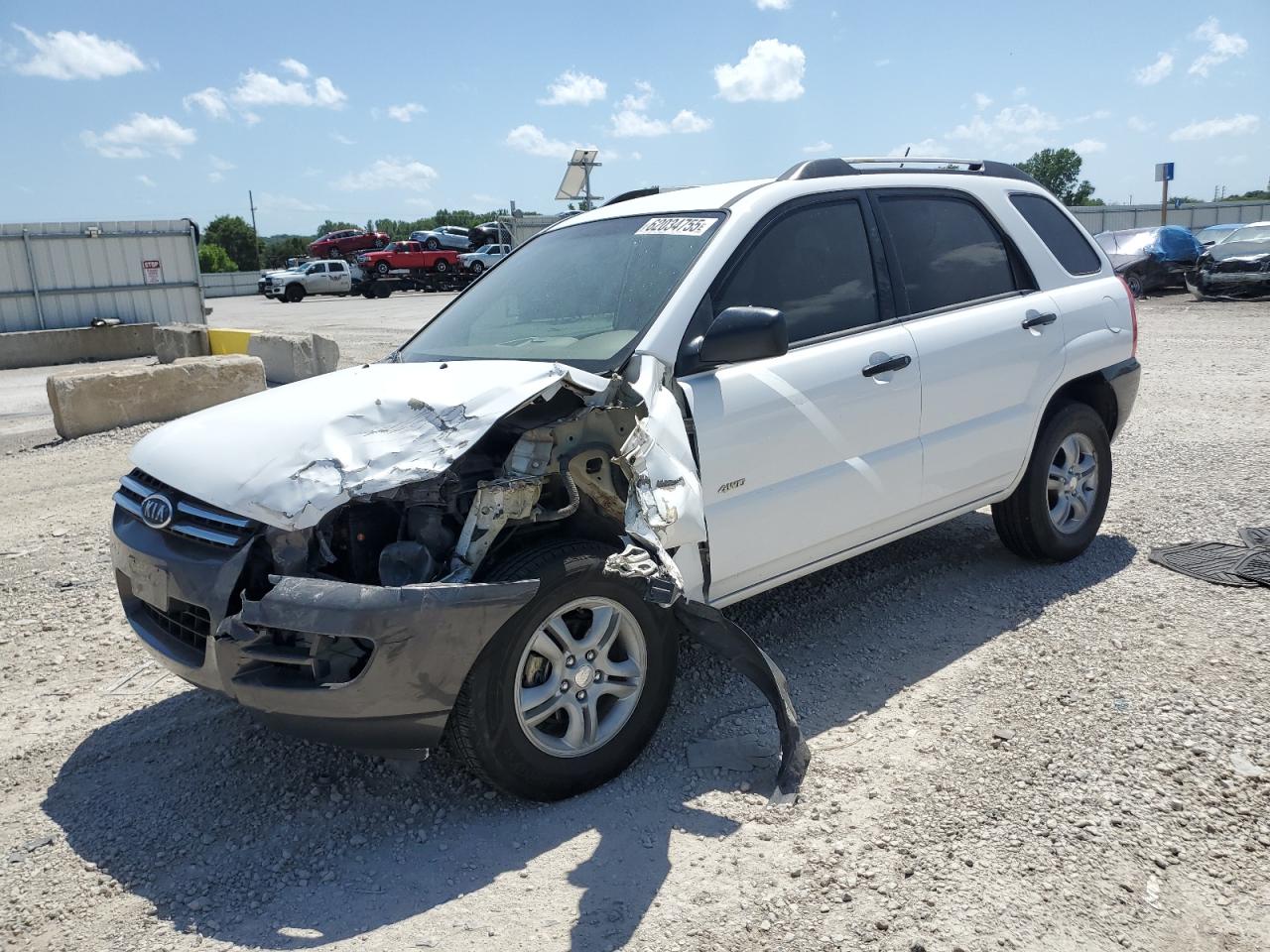 2006 Kia New Sportage    White vin: KNDJE723267195752