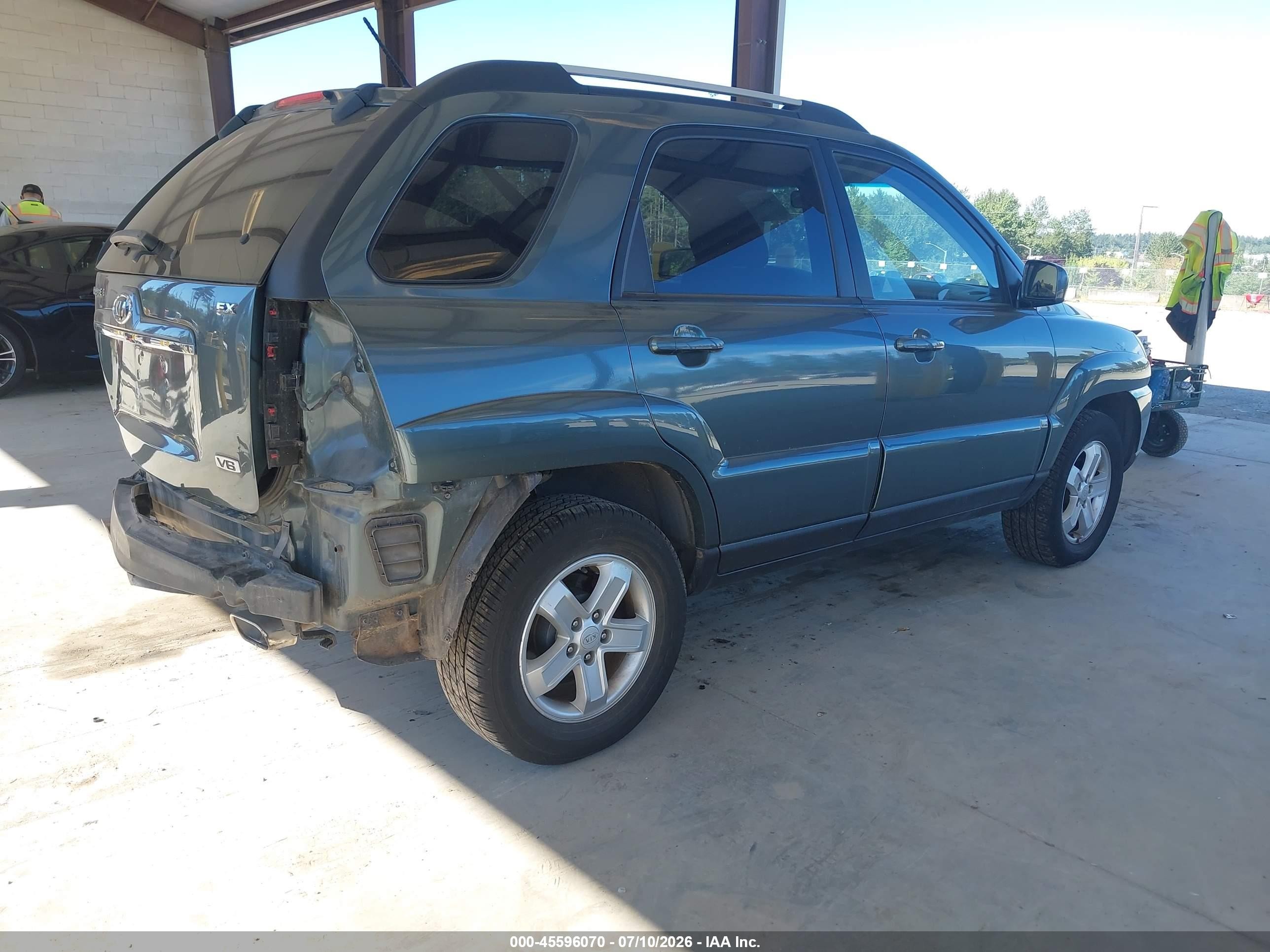2009 Kia Sportage Ex V6 Бирюзовый vin: KNDJE723297638597