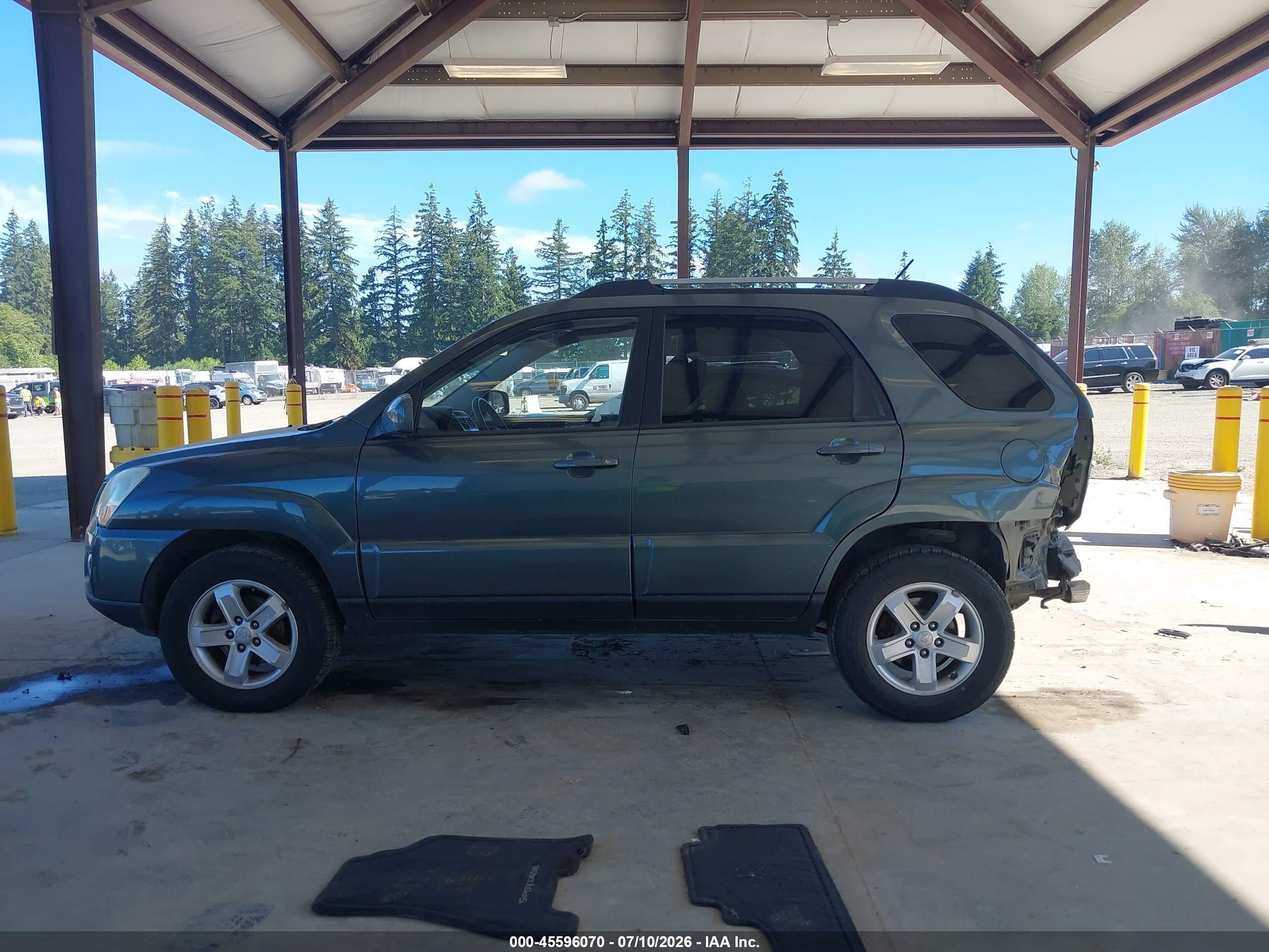 2009 Kia Sportage Ex V6 Бирюзовый vin: KNDJE723297638597