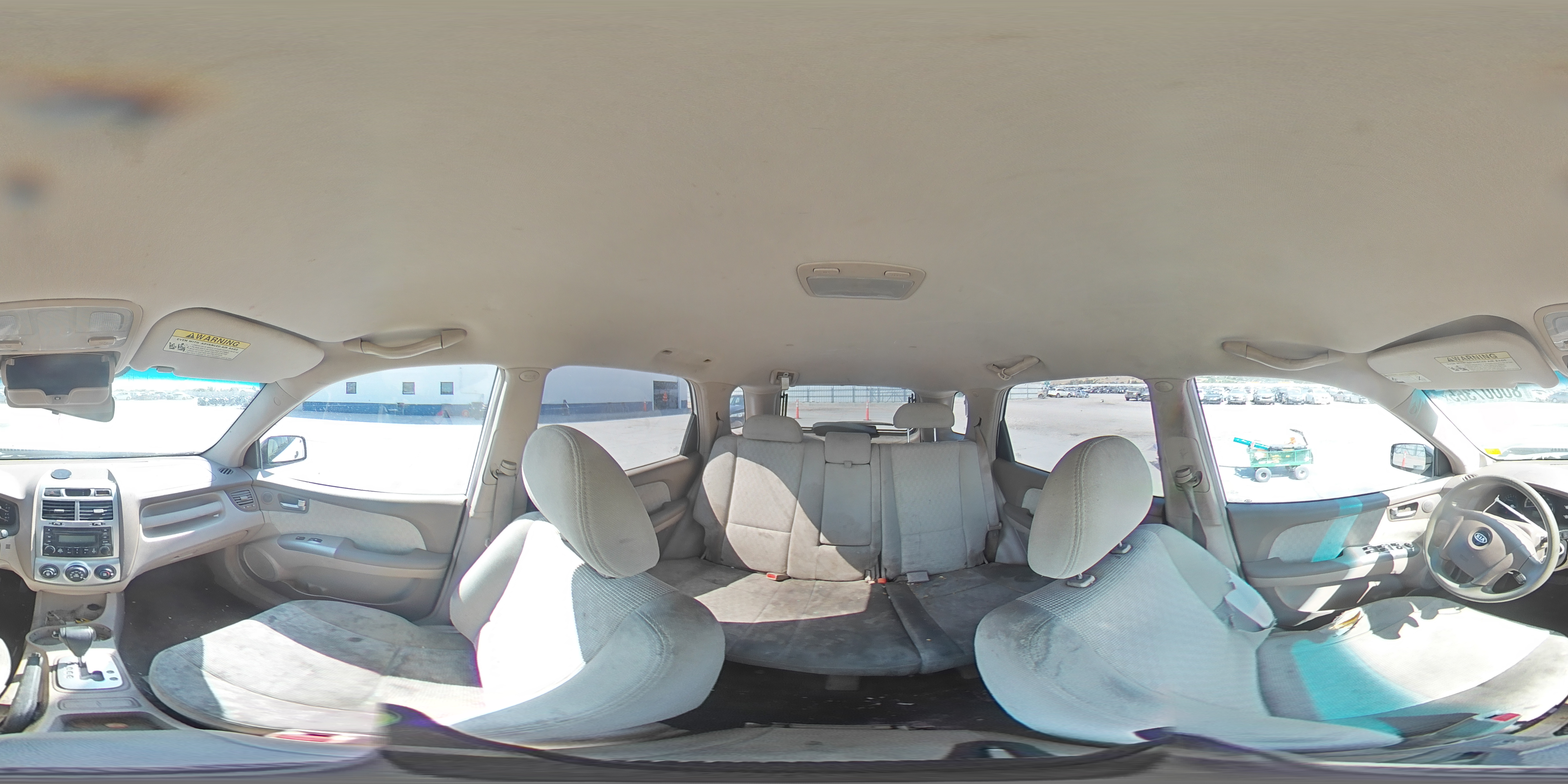 2005 Kia New Sportage White vin: KNDJE723357107239