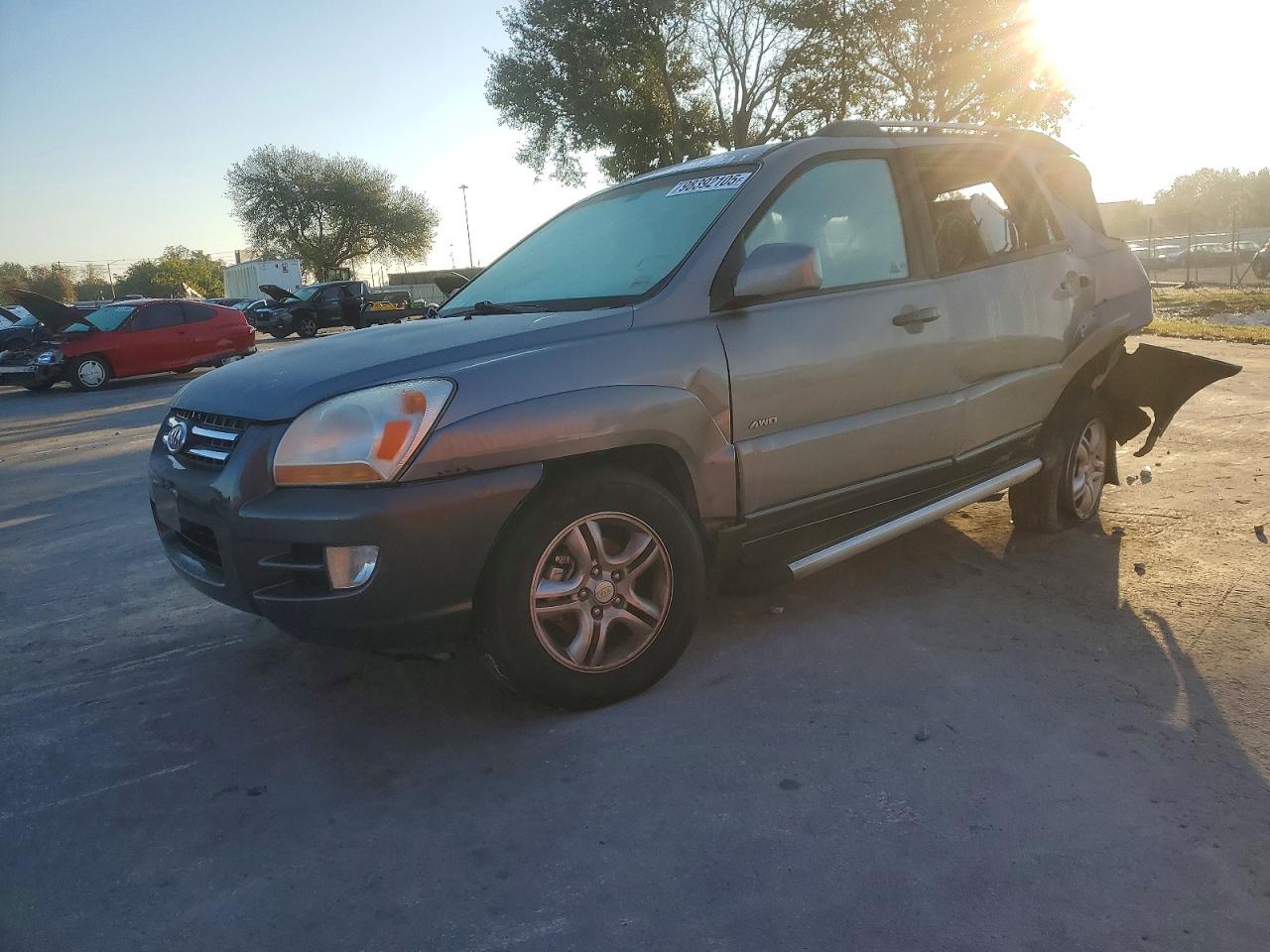 2006 Kia New Sportage Gray vin: KNDJE723367226488