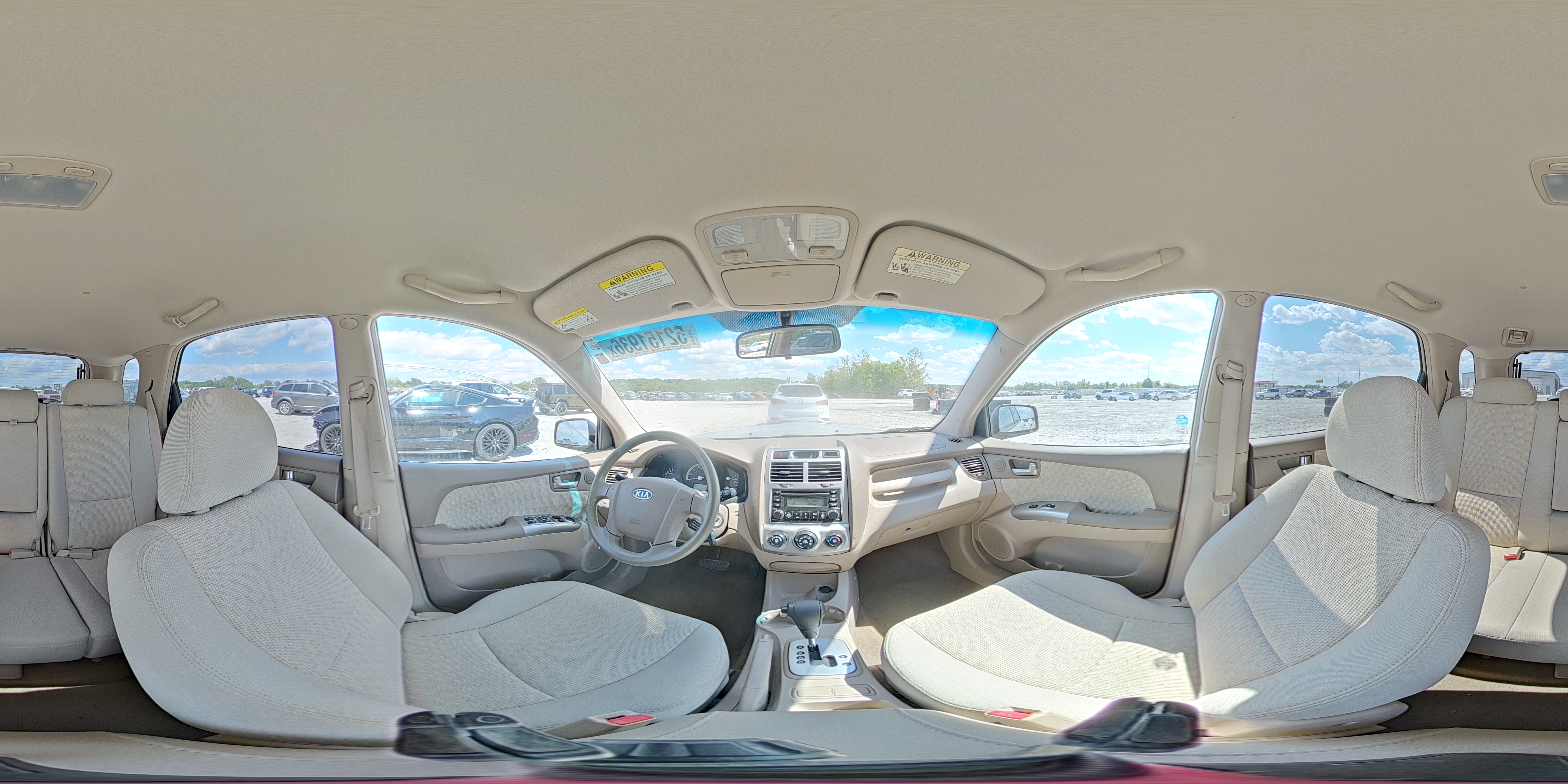 2007 Kia Sportage Lx Beige vin: KNDJE723377440057