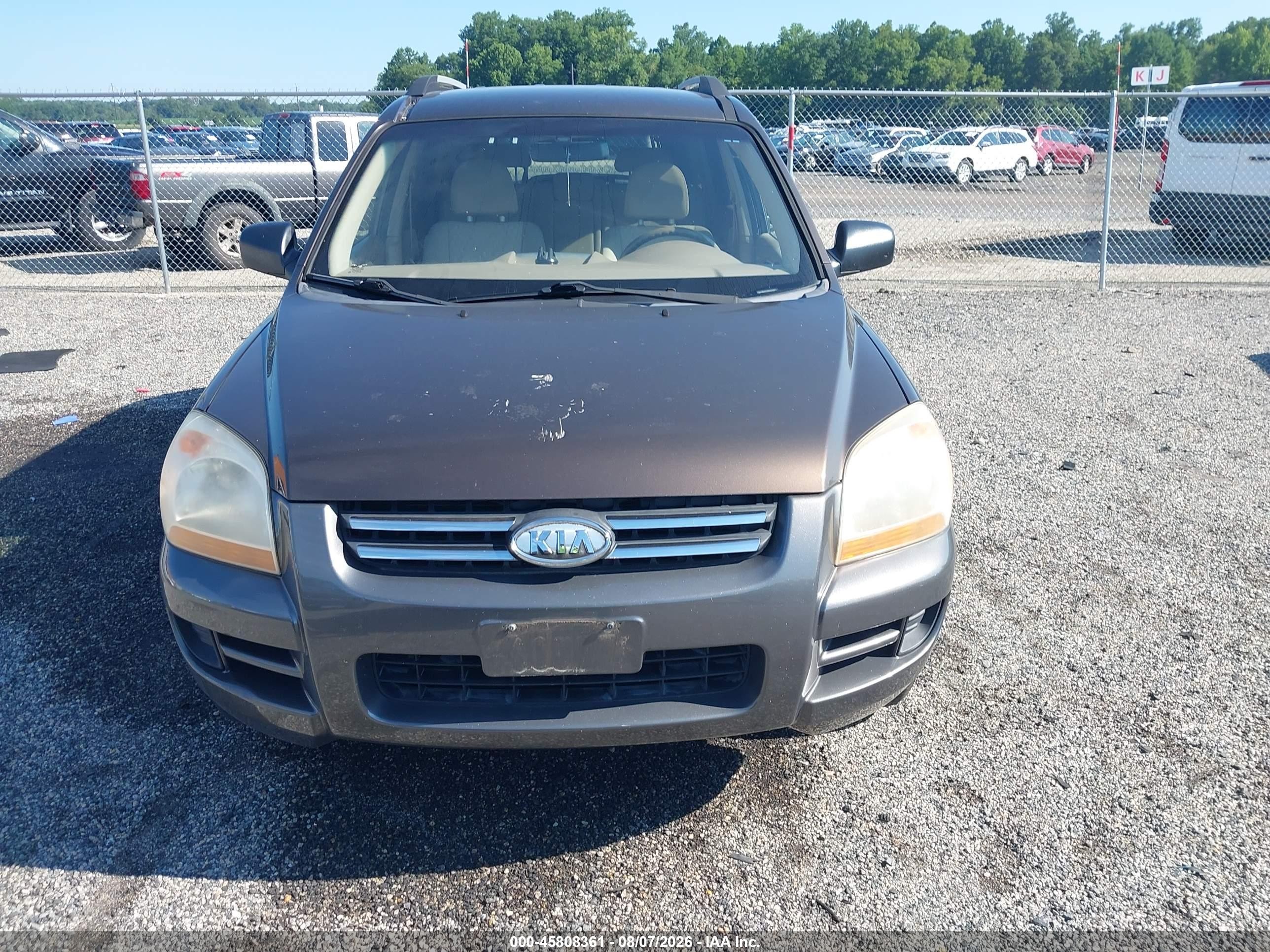 2008 Kia Sportage Lx V6 Brown vin: KNDJE723387473352