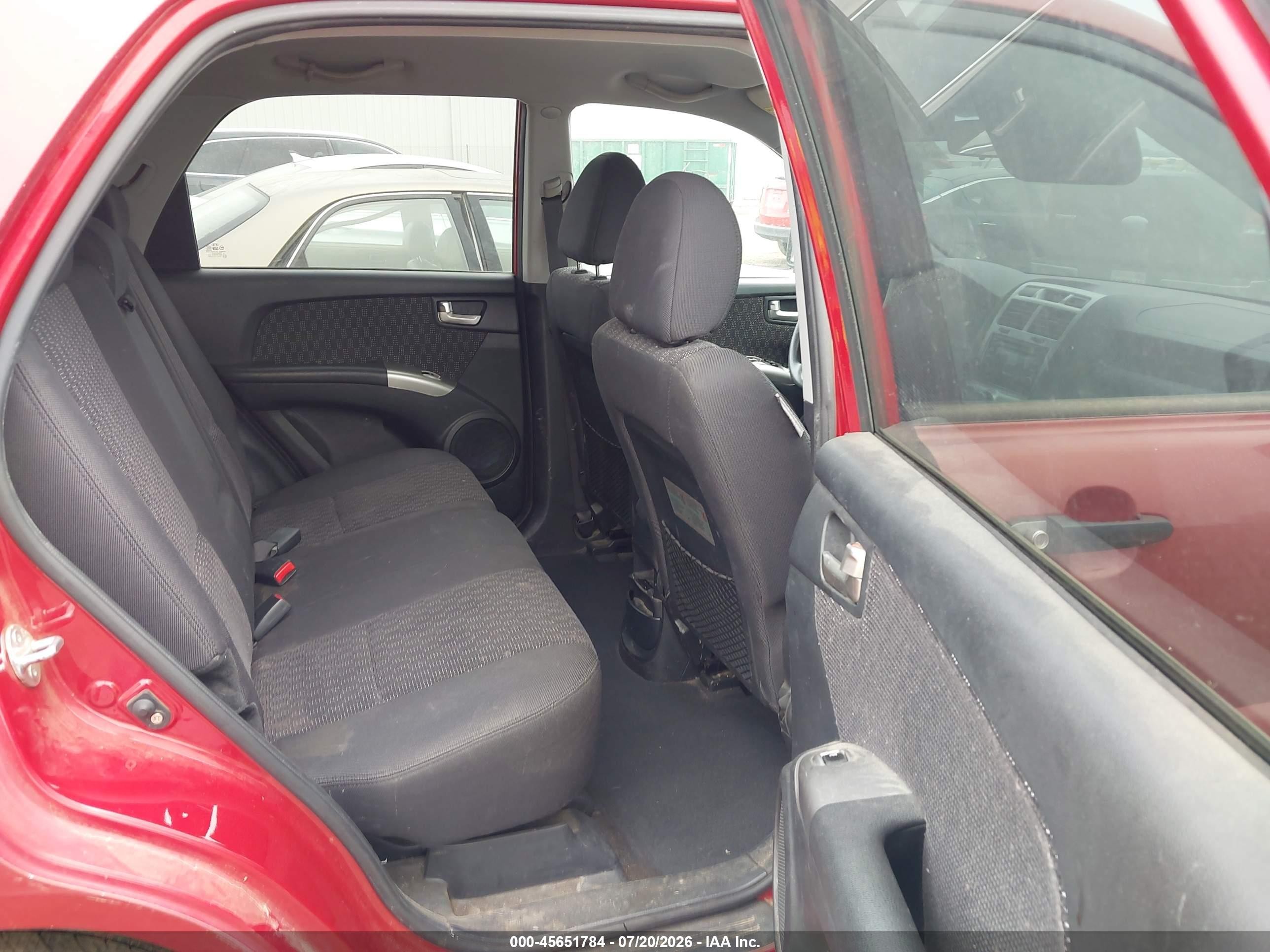 2008 Kia Sportage Lx V6 Burgundy vin: KNDJE723387491608