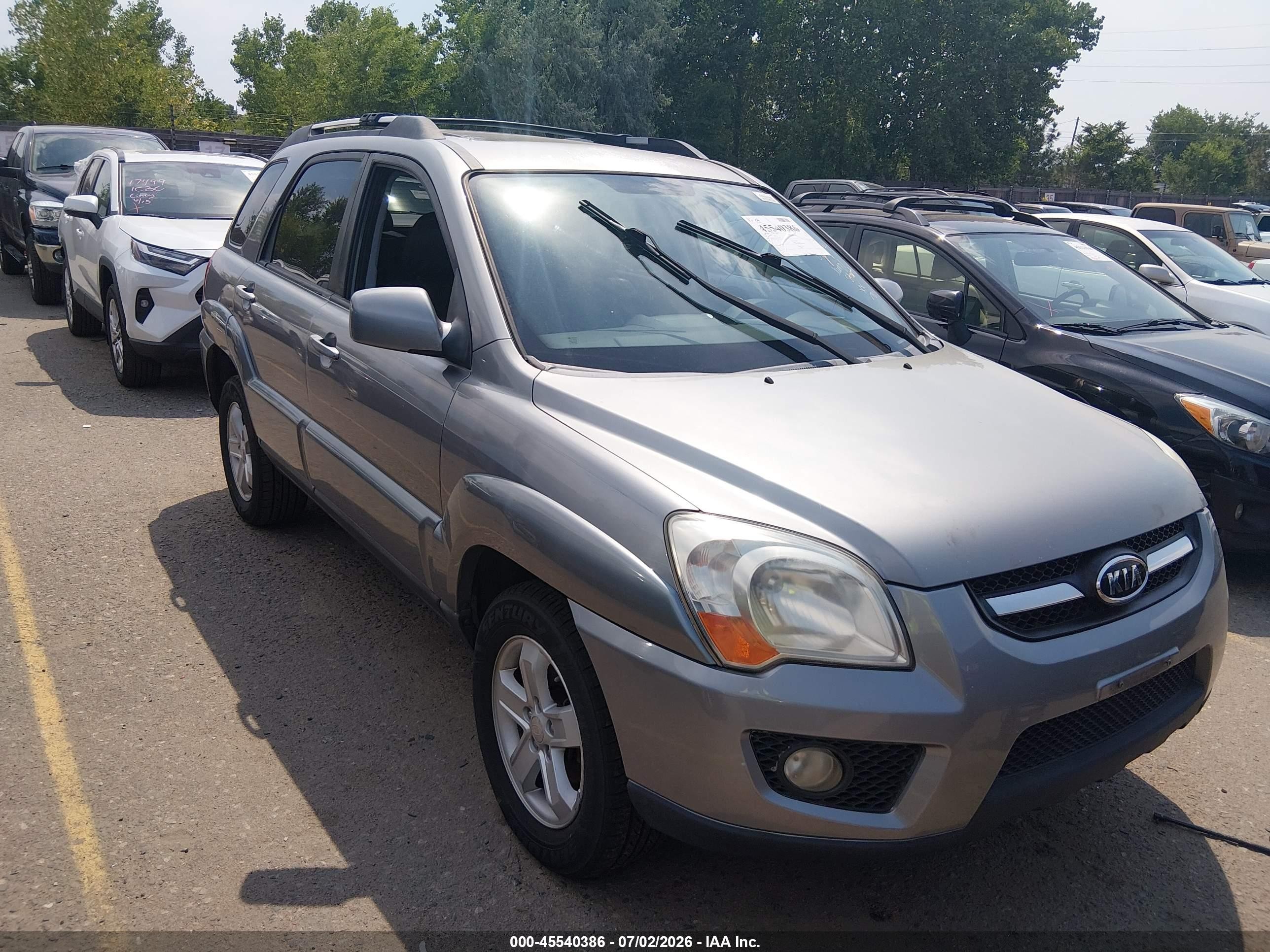 2009 Kia Sportage Ex V6 Серый vin: KNDJE723397574943