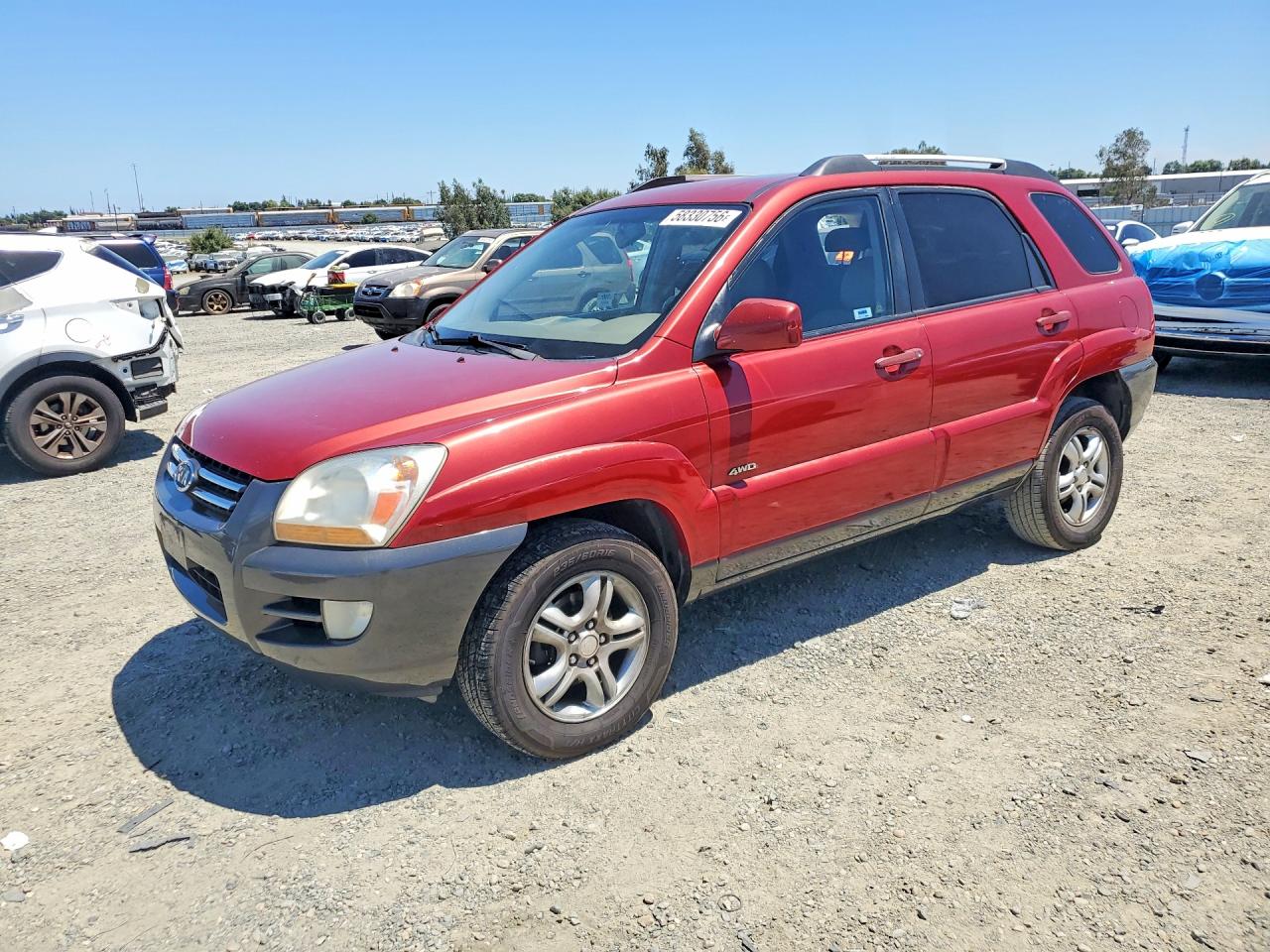 2005 Kia Sportage Lx Красный vin: KNDJE723457107833