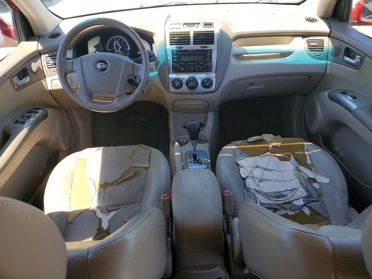 2005 Kia Sportage Lx Red vin: KNDJE723457107833