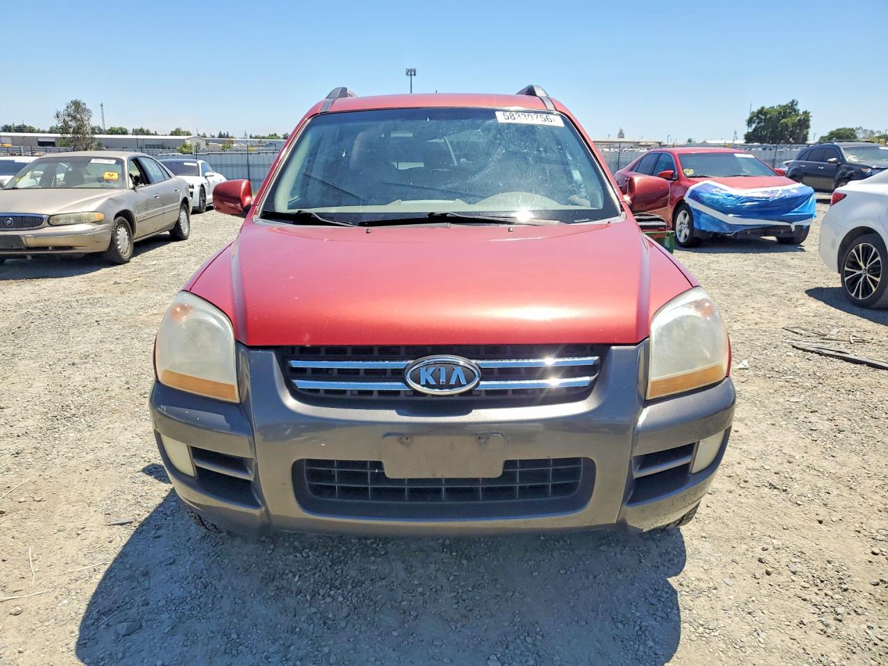 2005 Kia Sportage Lx Red vin: KNDJE723457107833