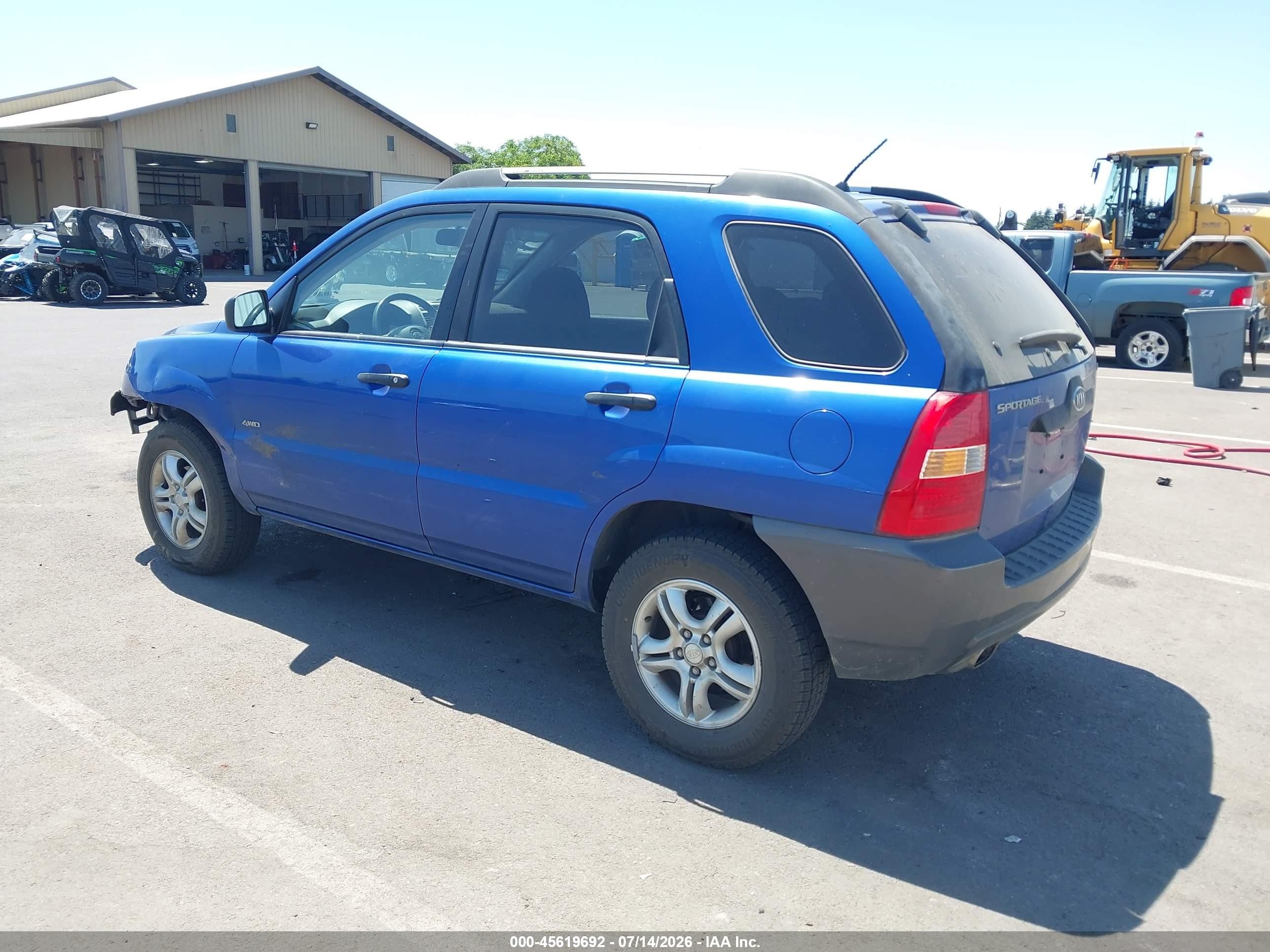 2006 Kia Sportage Ex V6/lx V6 Blue vin: KNDJE723467160419