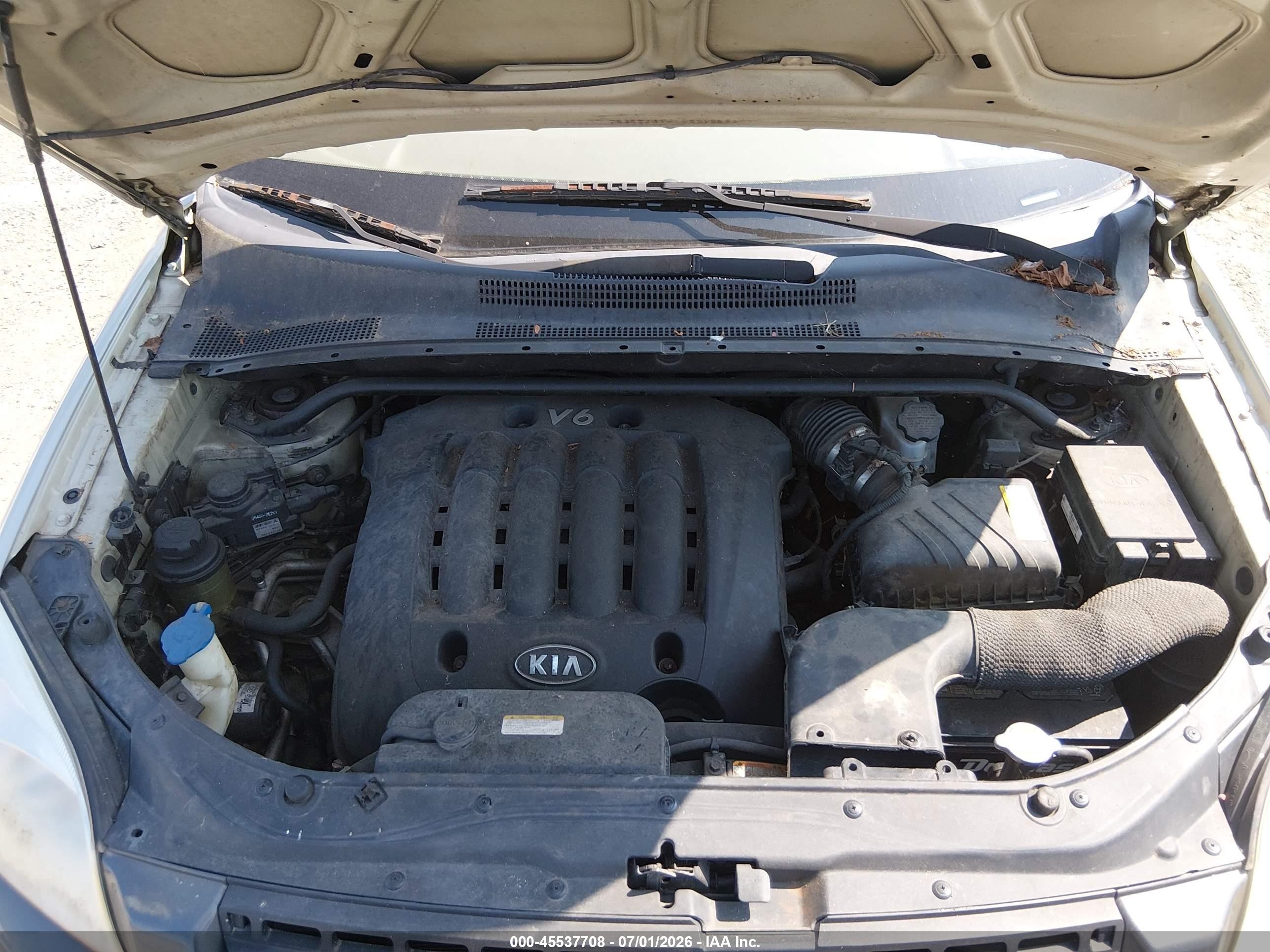 2007 Kia Sportage Ex V6 Gray vin: KNDJE723477342185