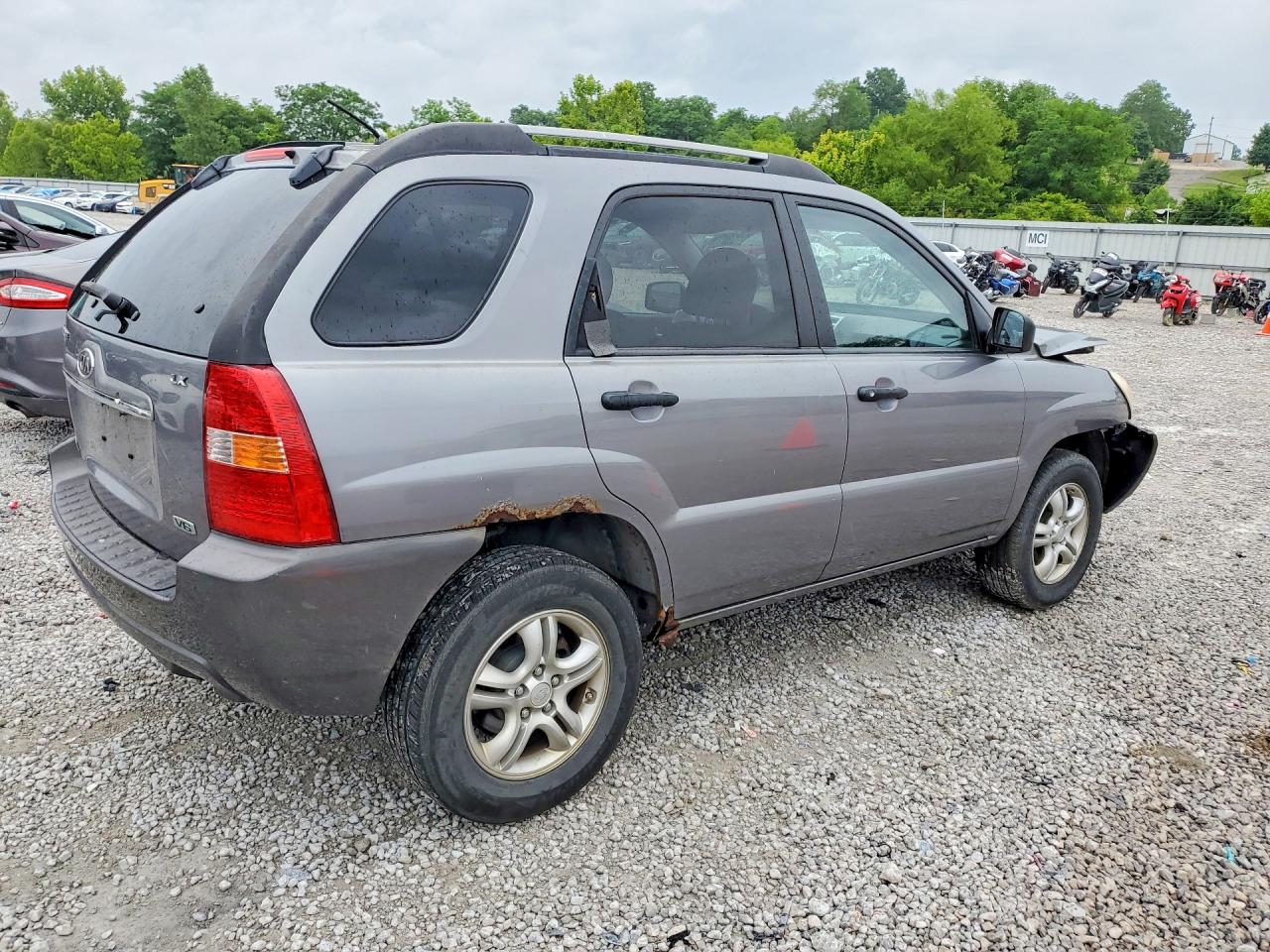 2008 Kia Sportage Lx Silver vin: KNDJE723487538502