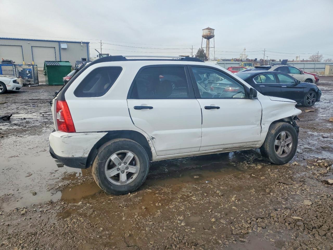 2009 Kia Sportage Lx White vin: KNDJE723497571064