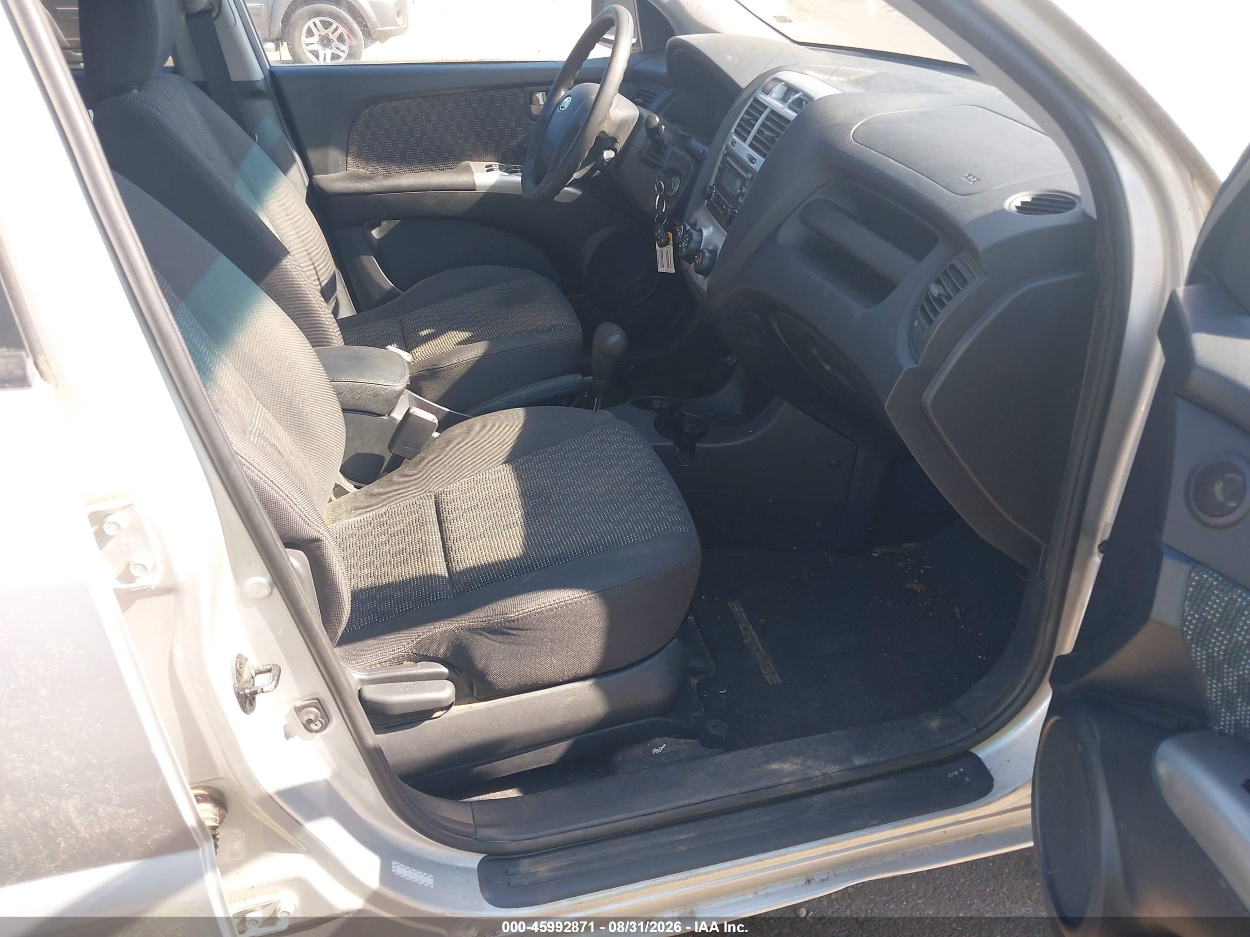 2008 Kia Sportage Lx V6 Gray vin: KNDJE723587469237