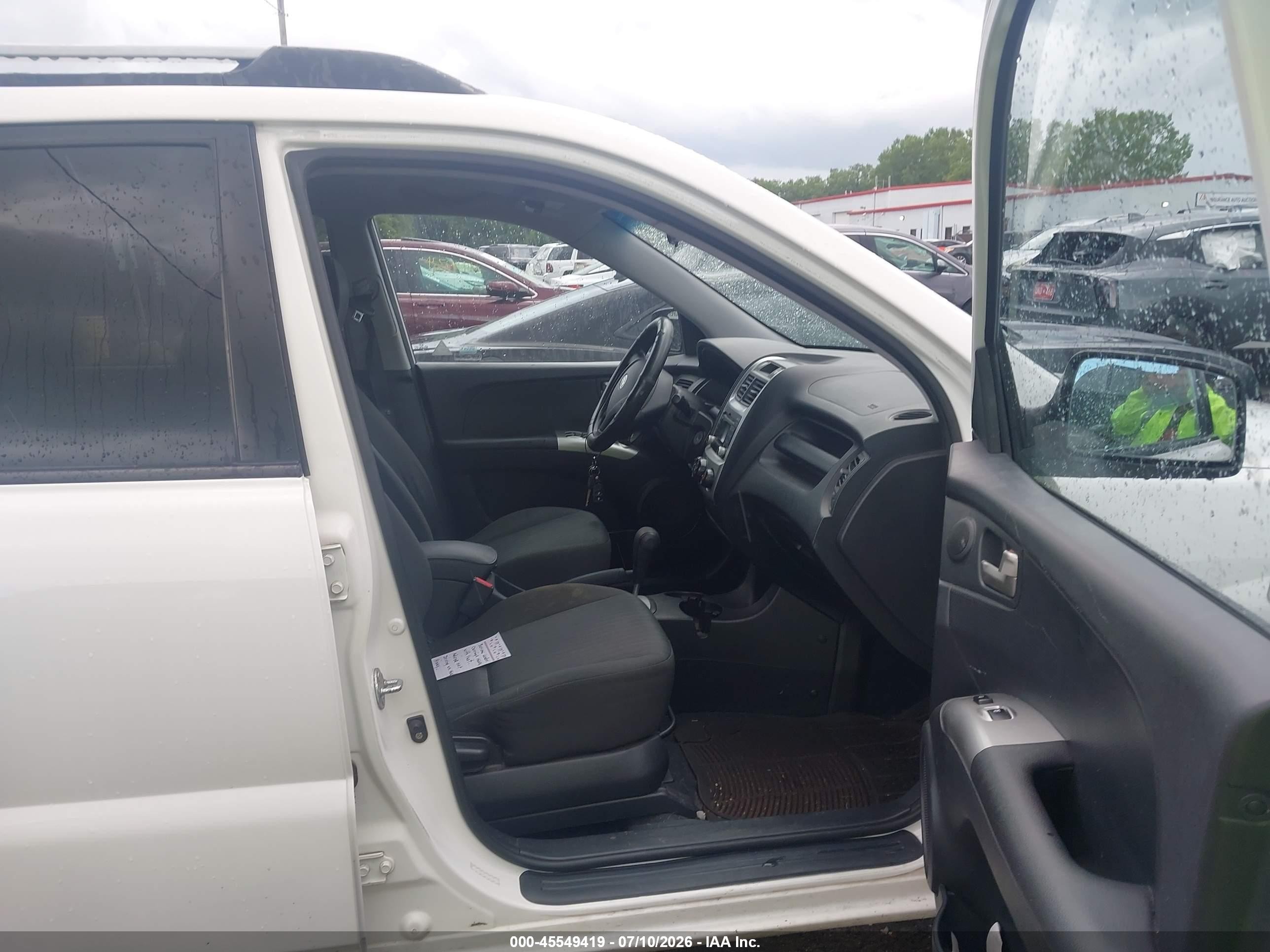 2009 Kia Sportage Lx V6 Белый vin: KNDJE723597566634