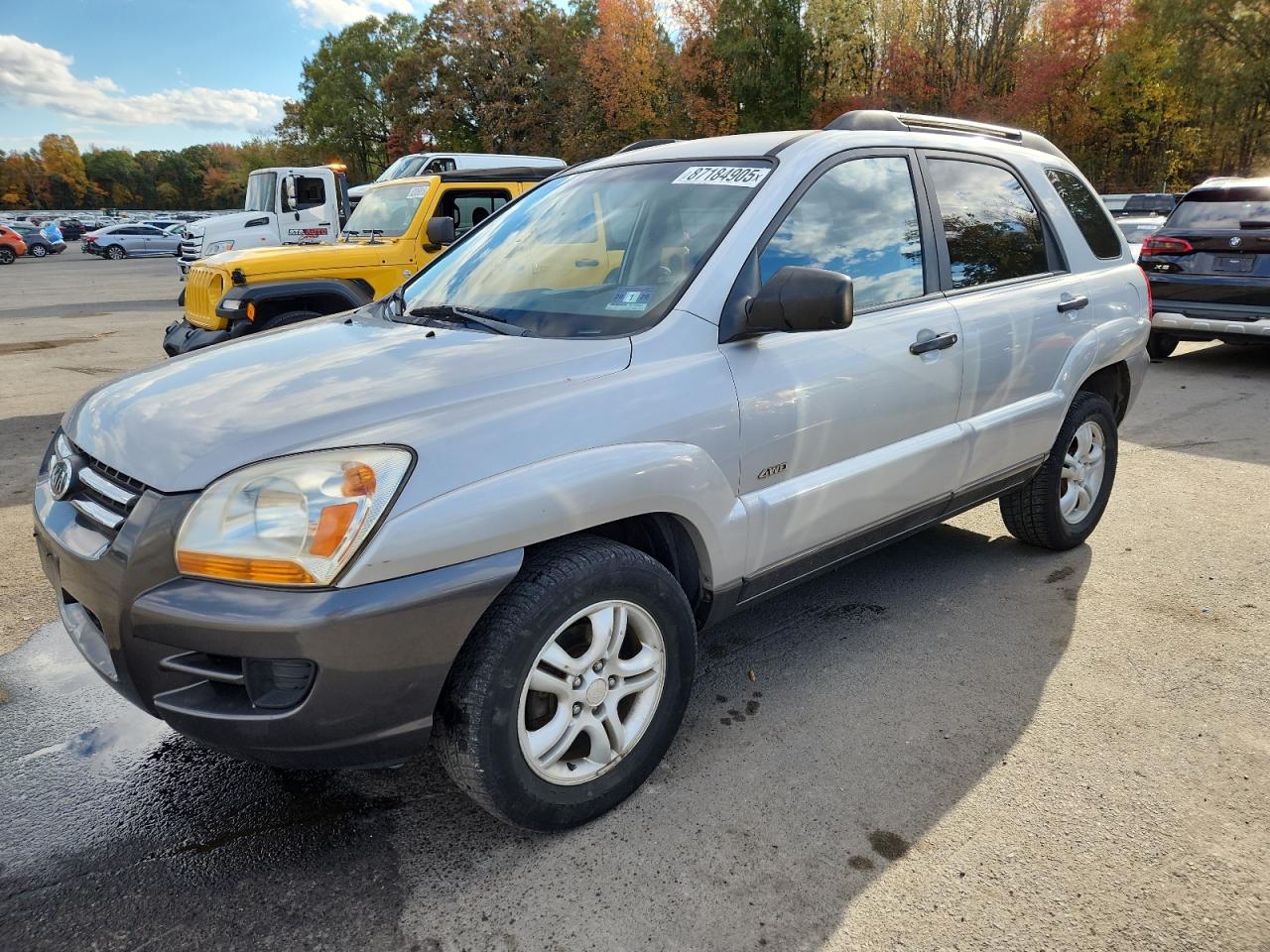 2005 Kia New Sportage Silver vin: KNDJE723657106957